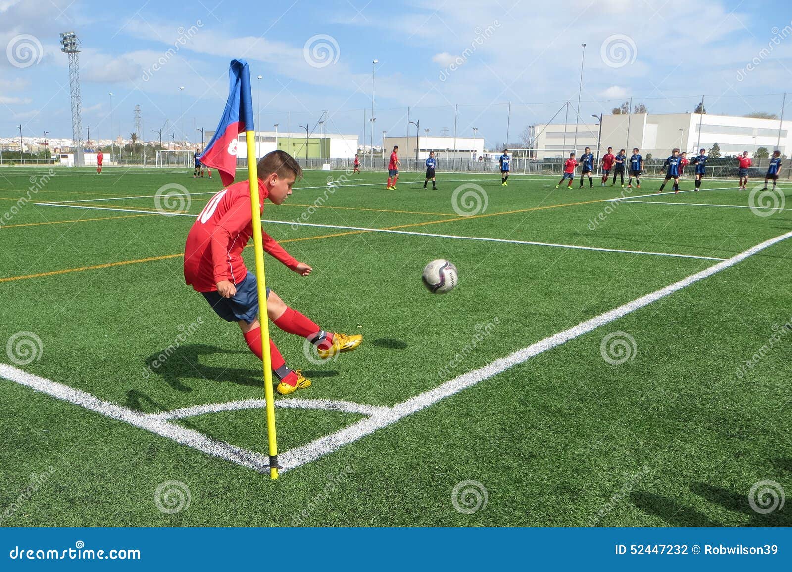Soccer Corner Kick editorial photography. Image of match - 52447232