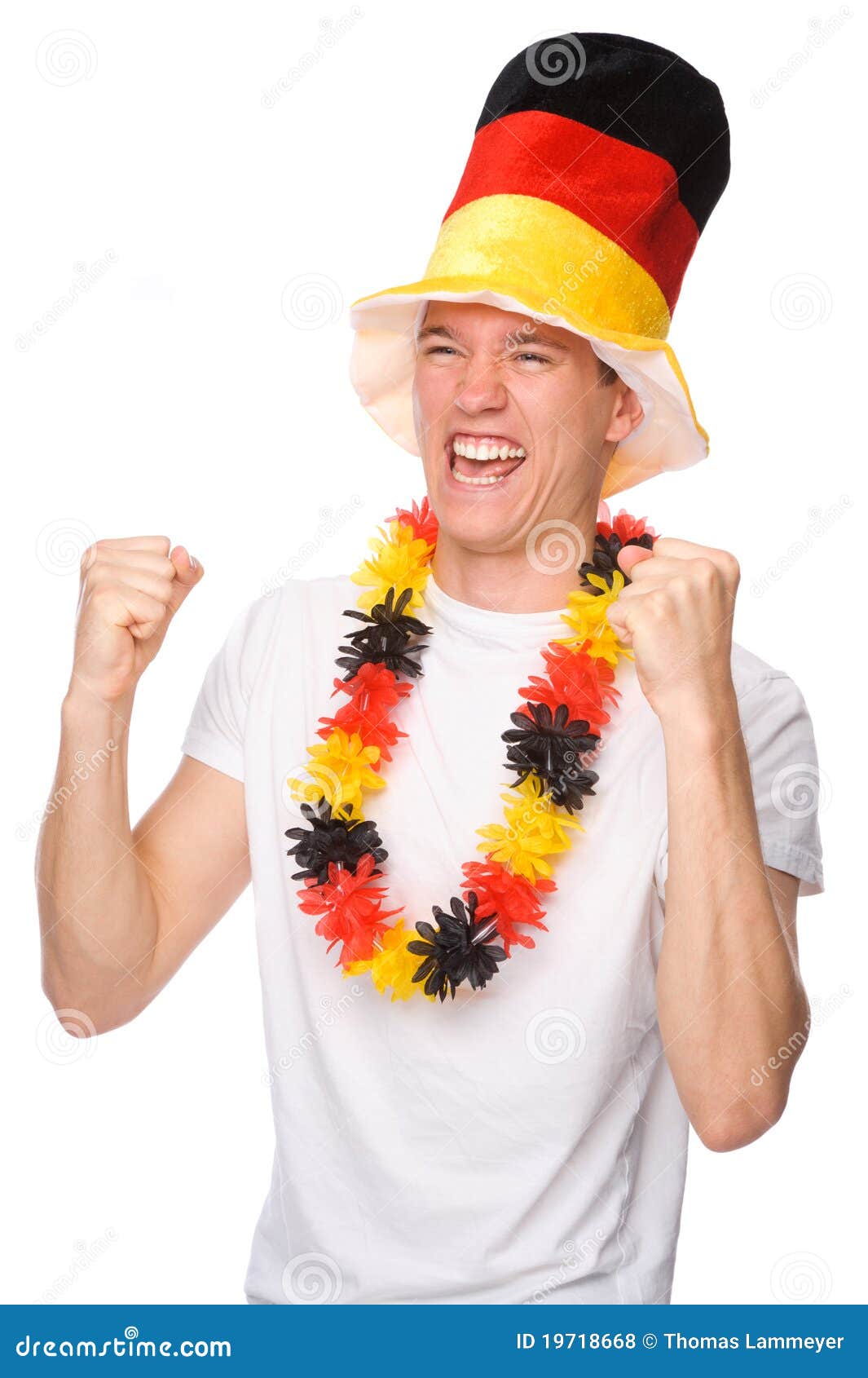 Soccer fan stock photo. Image of color, look, adult, smile 19718668