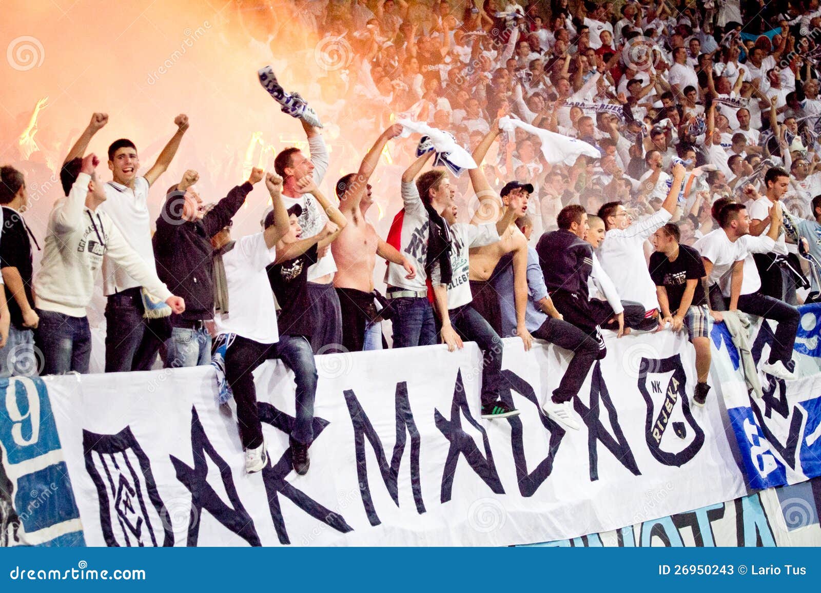 RIJEKA, CROATIA - SEPTEMBER 22: Fans On Soccer Match Between HNK