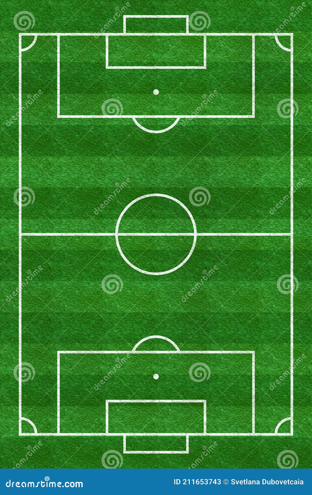 Soccer Field. Football Stadium. Vertical Background of Green Grass Painted  with Line. Sport Play. Overhead View. Pitch Green Editorial Stock Photo -  Illustration of foot, painted: 211653743