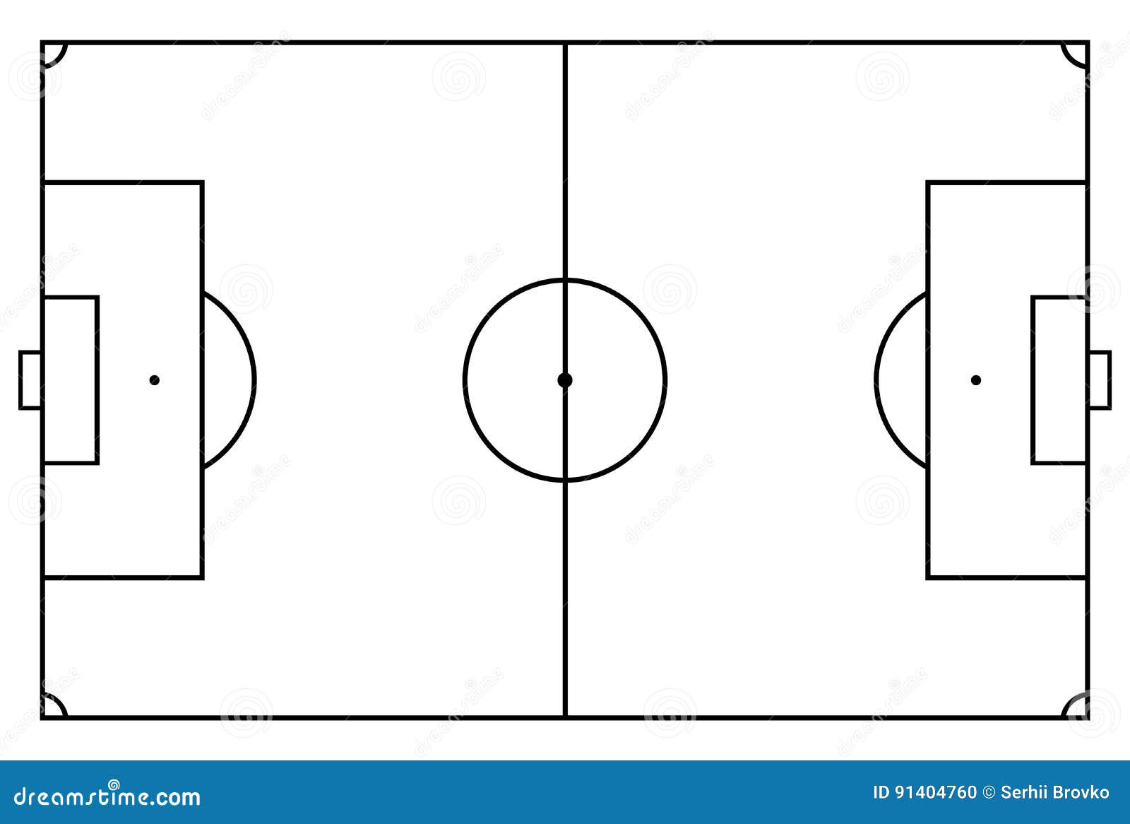 Soccer Field Stock Vector Illustration Of Soccer Play