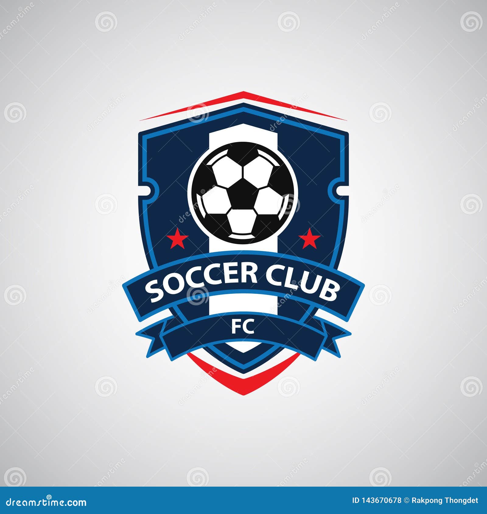 Free Vector  Football championship logo style concept design