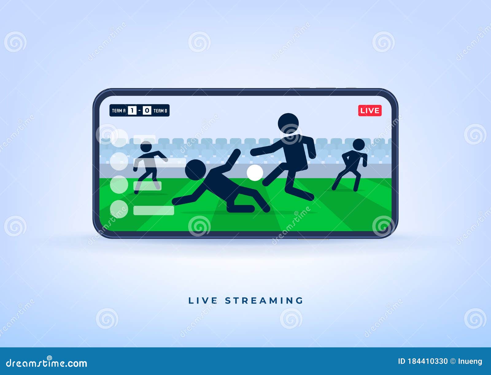 Soccer or Football League Live Streaming on Mobile Phone