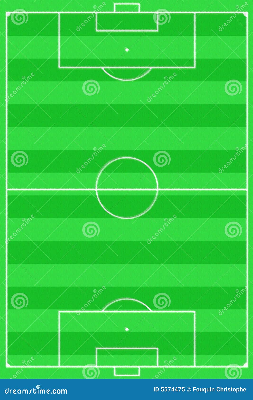 Soccer Football Pitch Horizontal Stripe Stock Illustration
