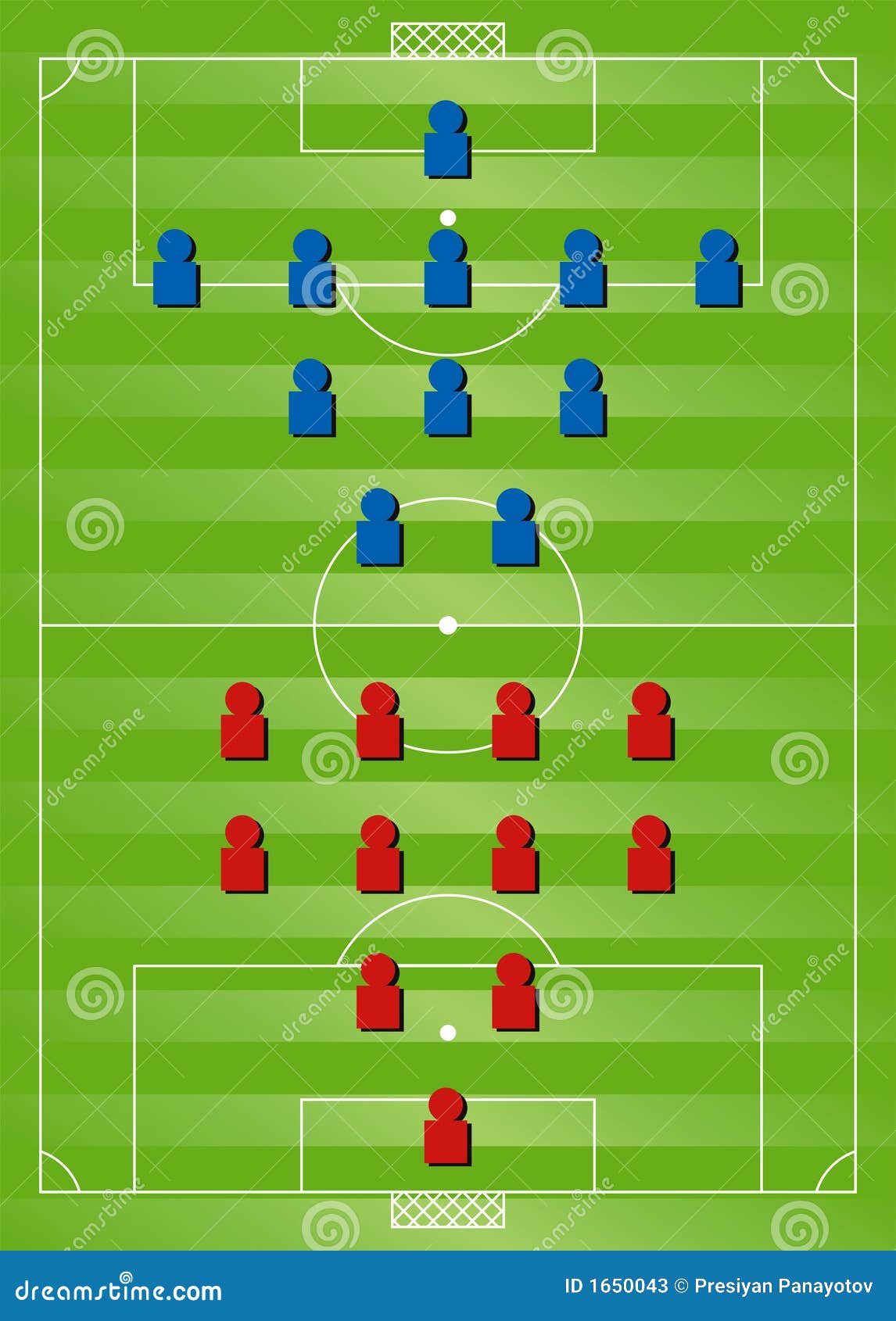 Soccer formation tactics stock illustration. Image of tactics 1650043