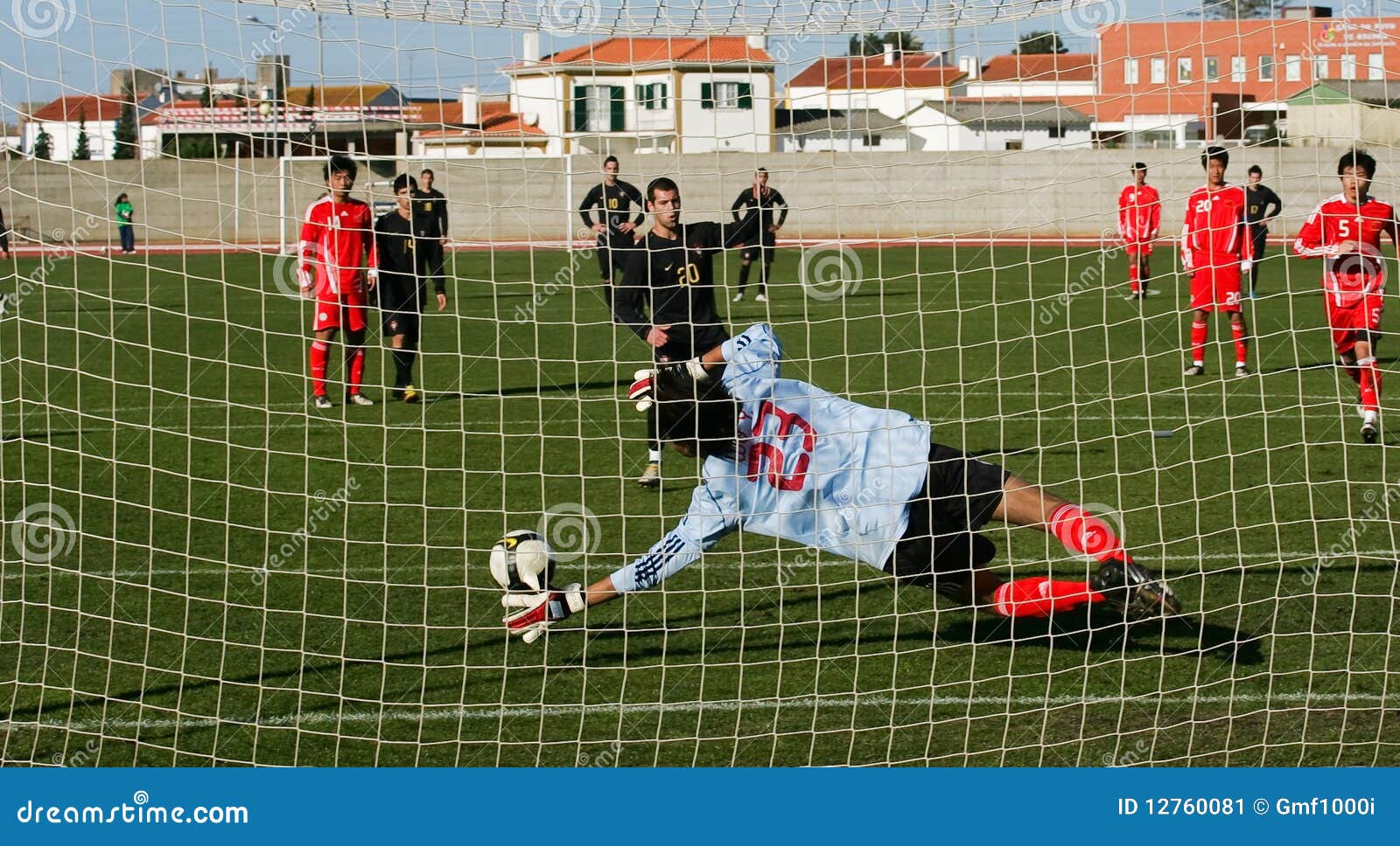 Soccer game penalty kick editorial photo. Image of field 12760081