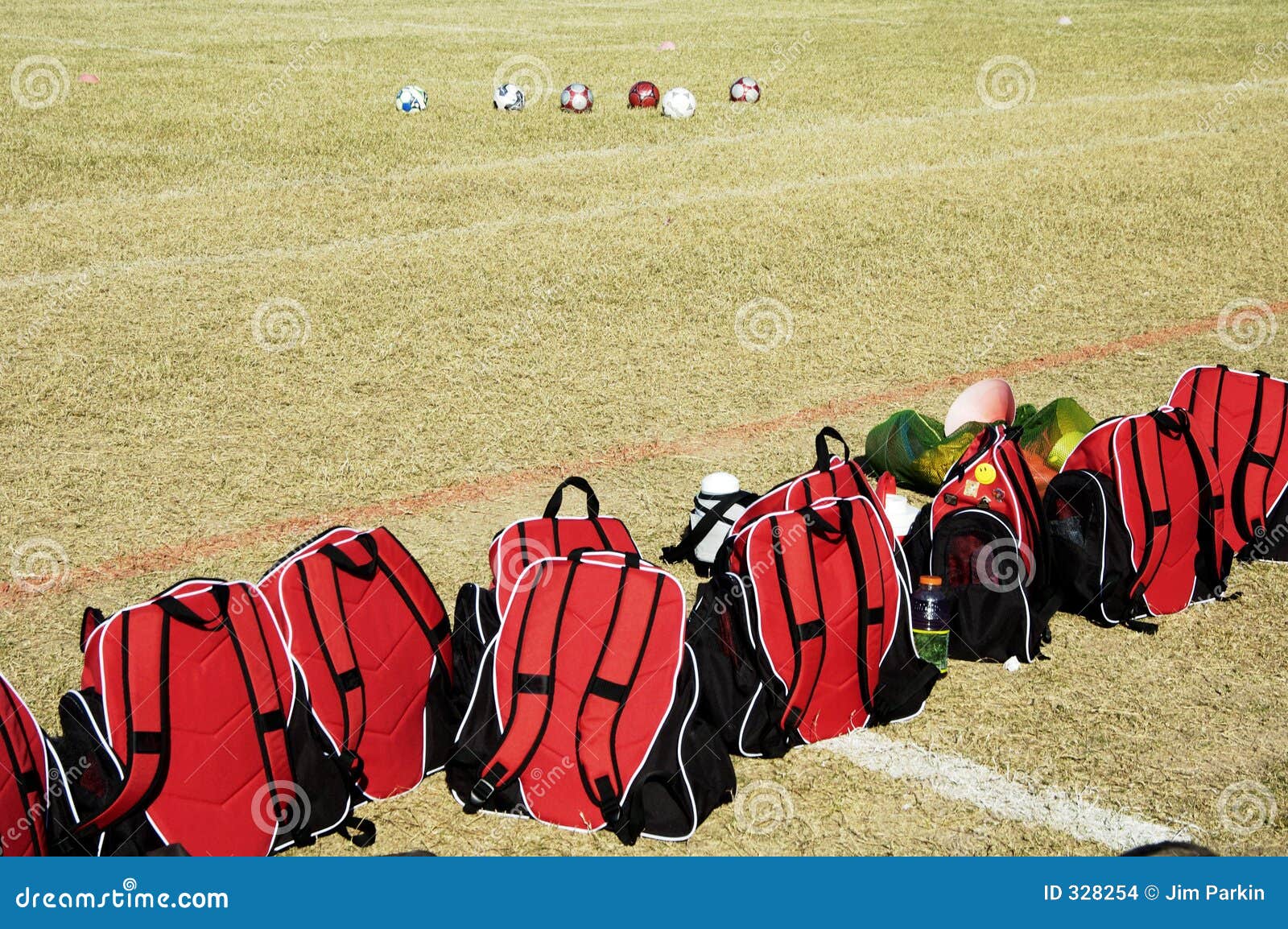 Soccer gear. stock photo. Image of losers, field, sports 328254
