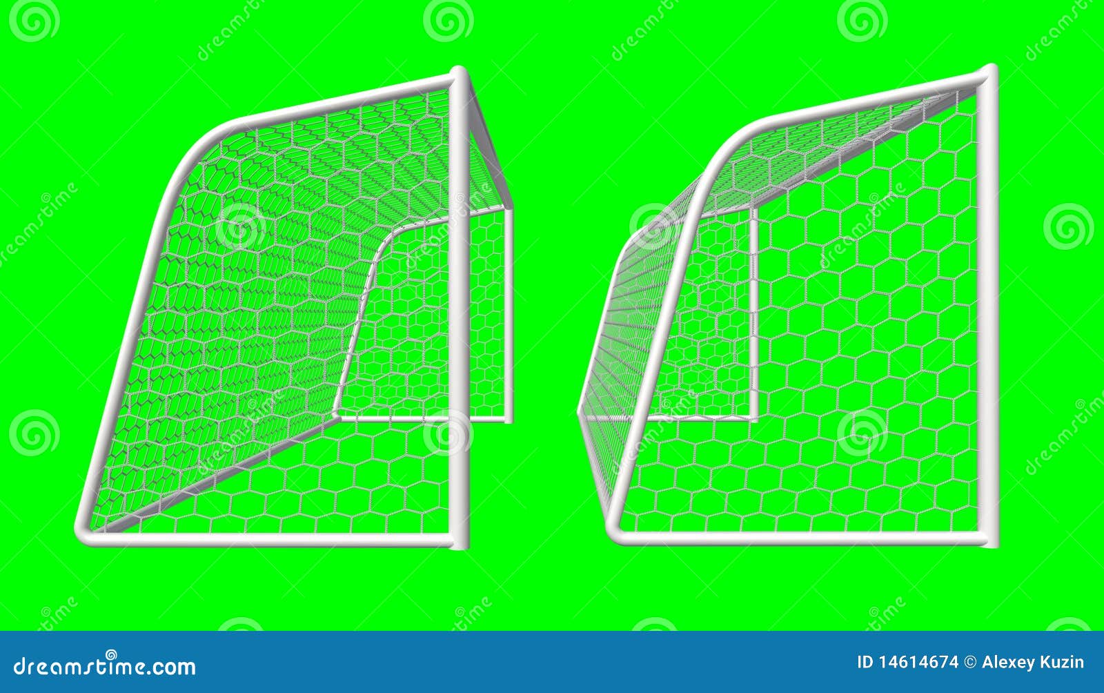 Soccer goal stock illustration. Illustration of equipment 14614674