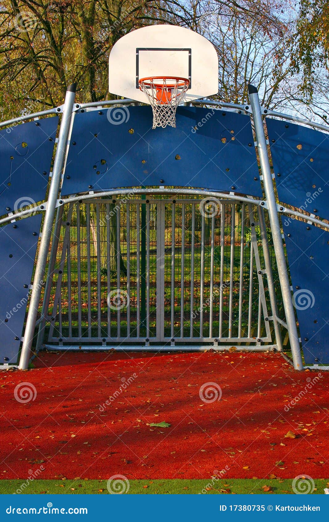 Soccer Goal and Basket Ring Stock Image Image of basket, ball 17380735