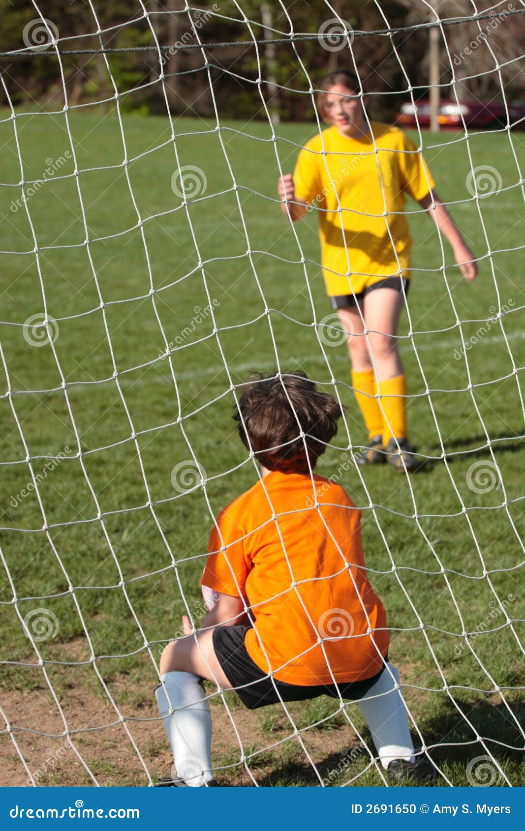 Soccer Goalie stock photo. Image of soccer, young, cleats 2691650