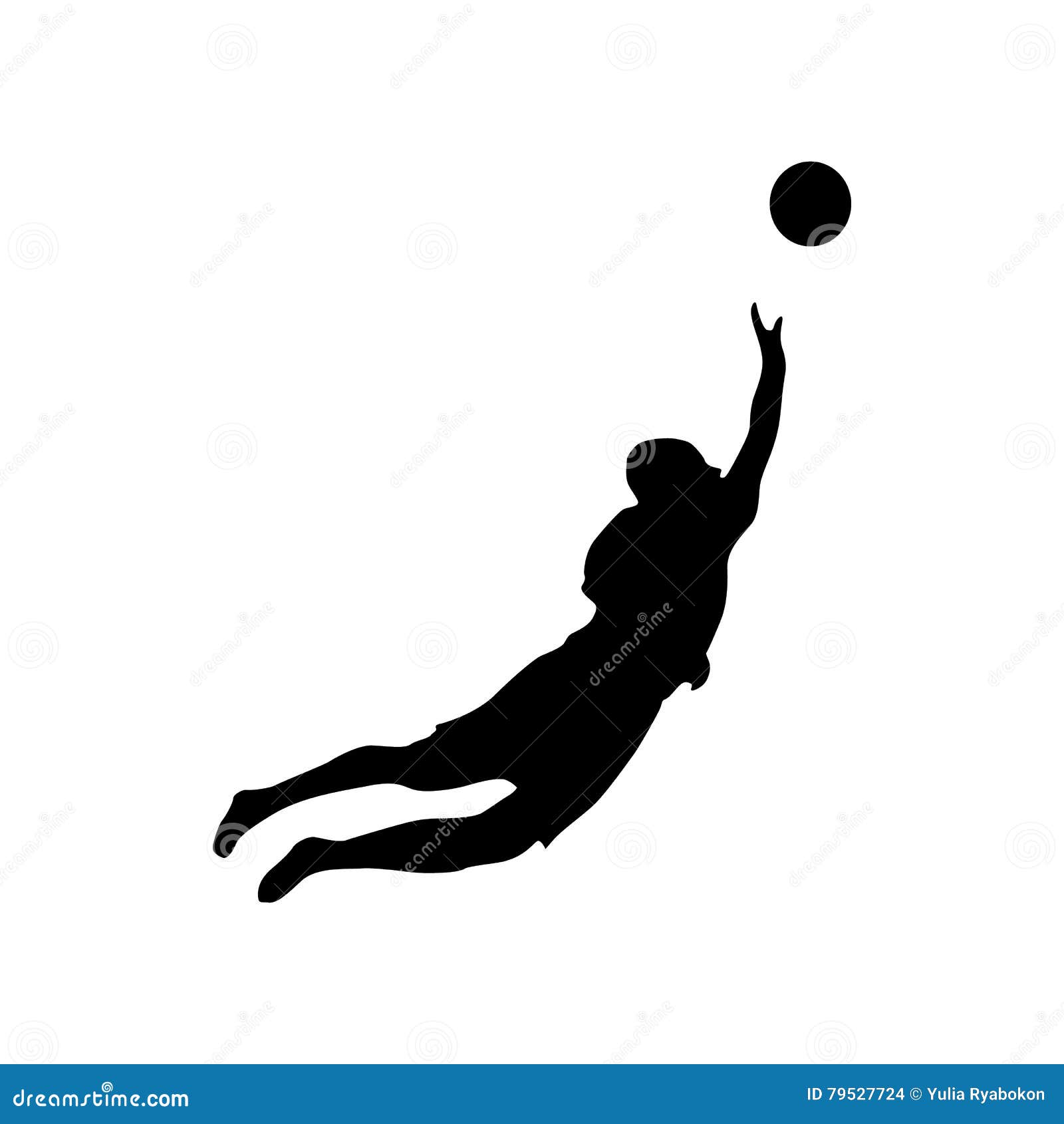 Soccer Goalkeeper Silhouette Stock Vector - Illustration of recreation ...