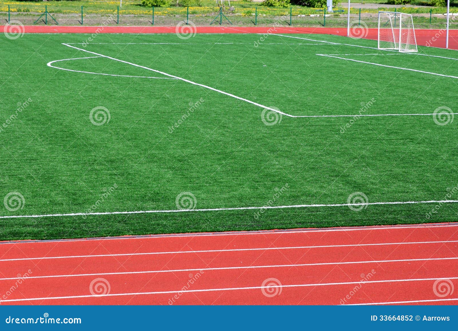 Soccer green field stock photo. Image of creative, life 33664852
