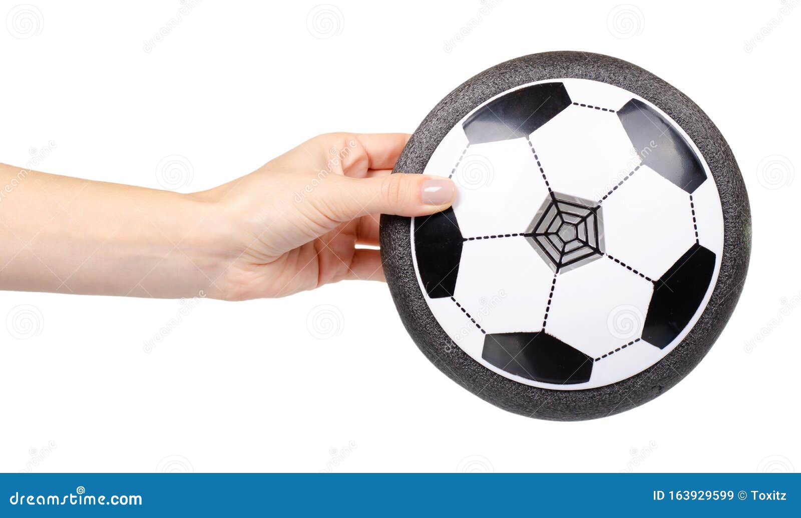 Soccer Hover Ball, Flying Toy for Kids. Isolated on White Stock Image -  Image of hobby, throw: 163929599