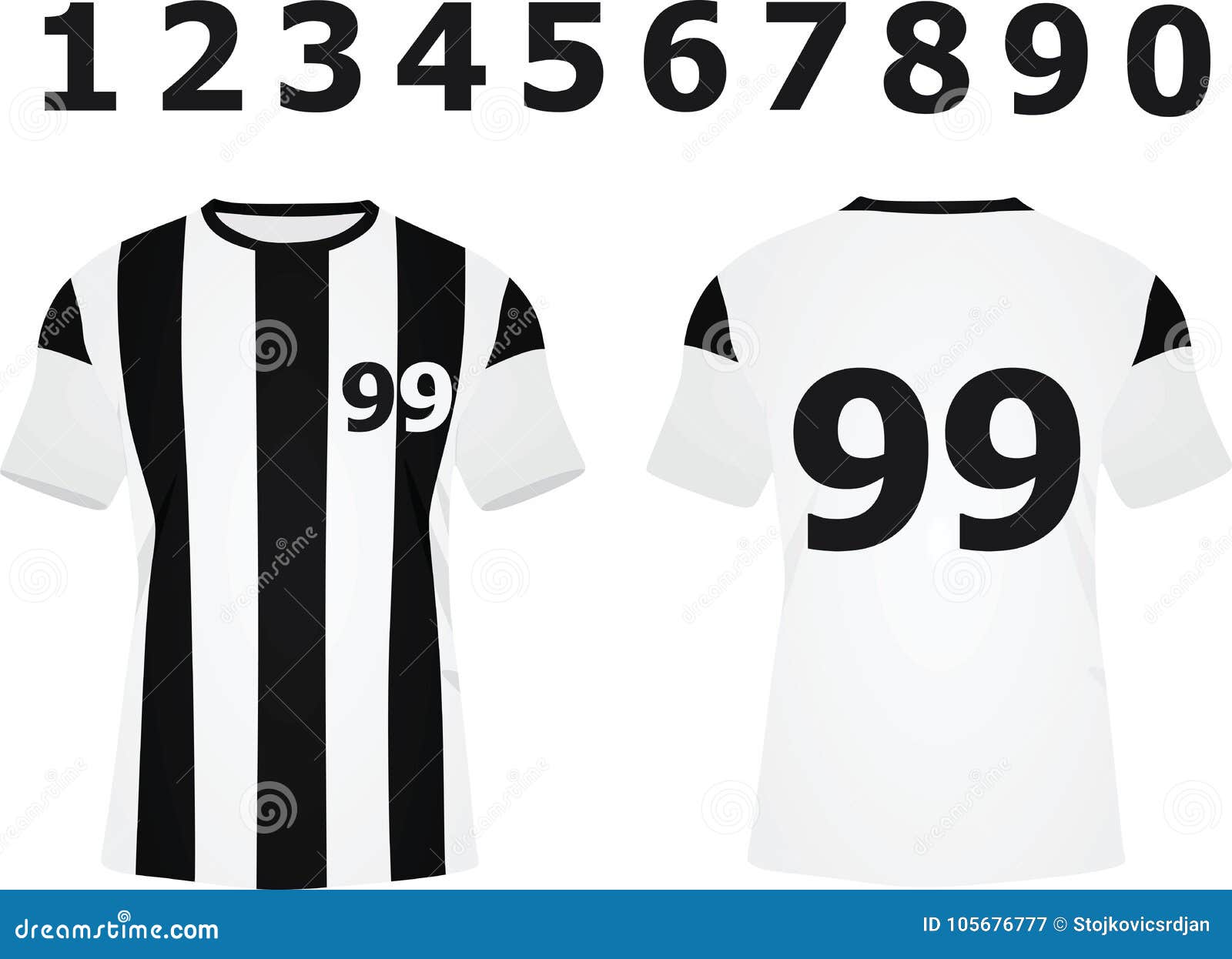 black white soccer jersey