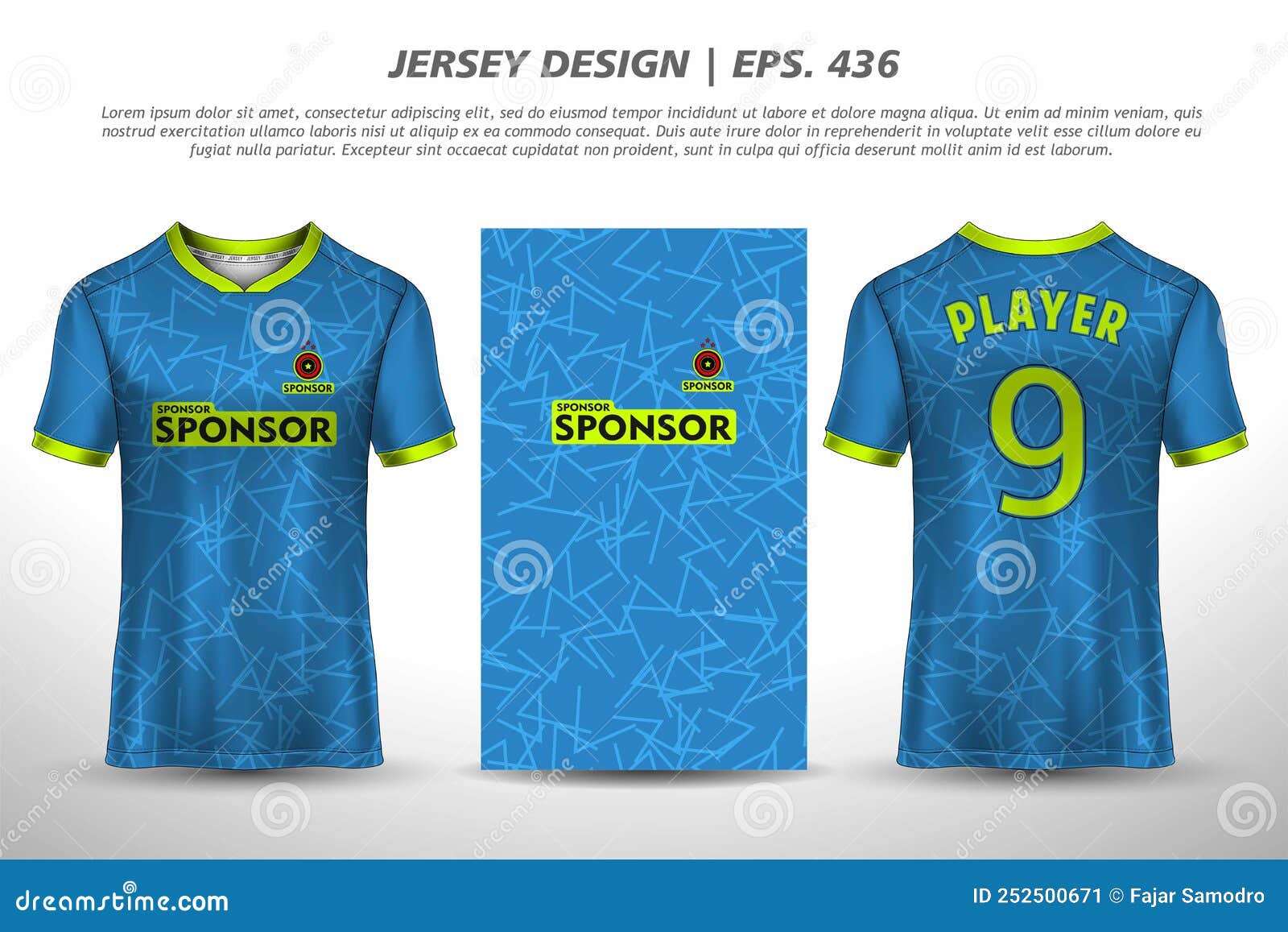 Soccer jersey design for sublimation, sport t shirt design