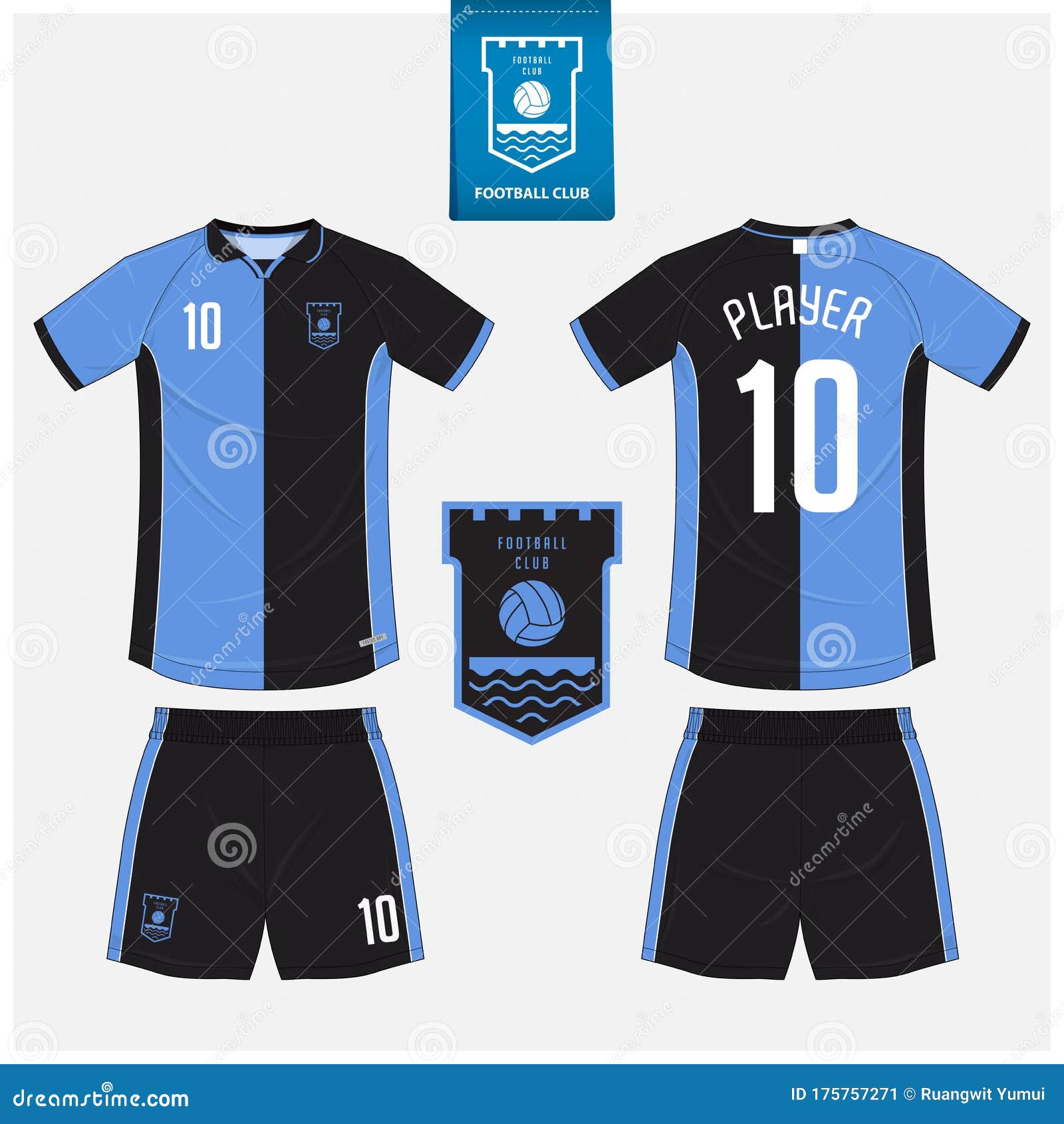 Download Soccer Jersey Or Football Kit Mockup Template Design For ...