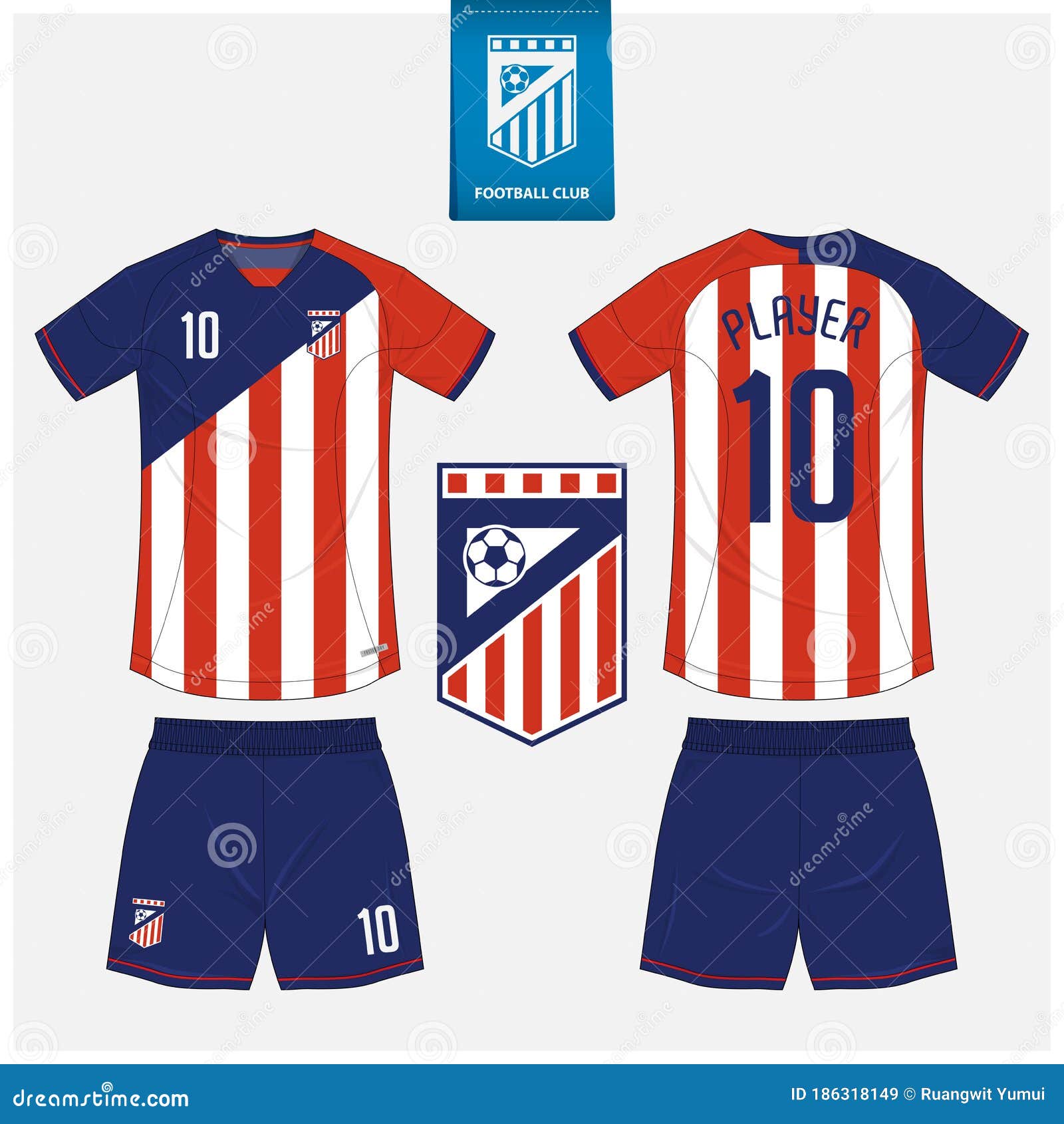 Download Soccer Jersey Or Football Kit Mockup Template Design For ...