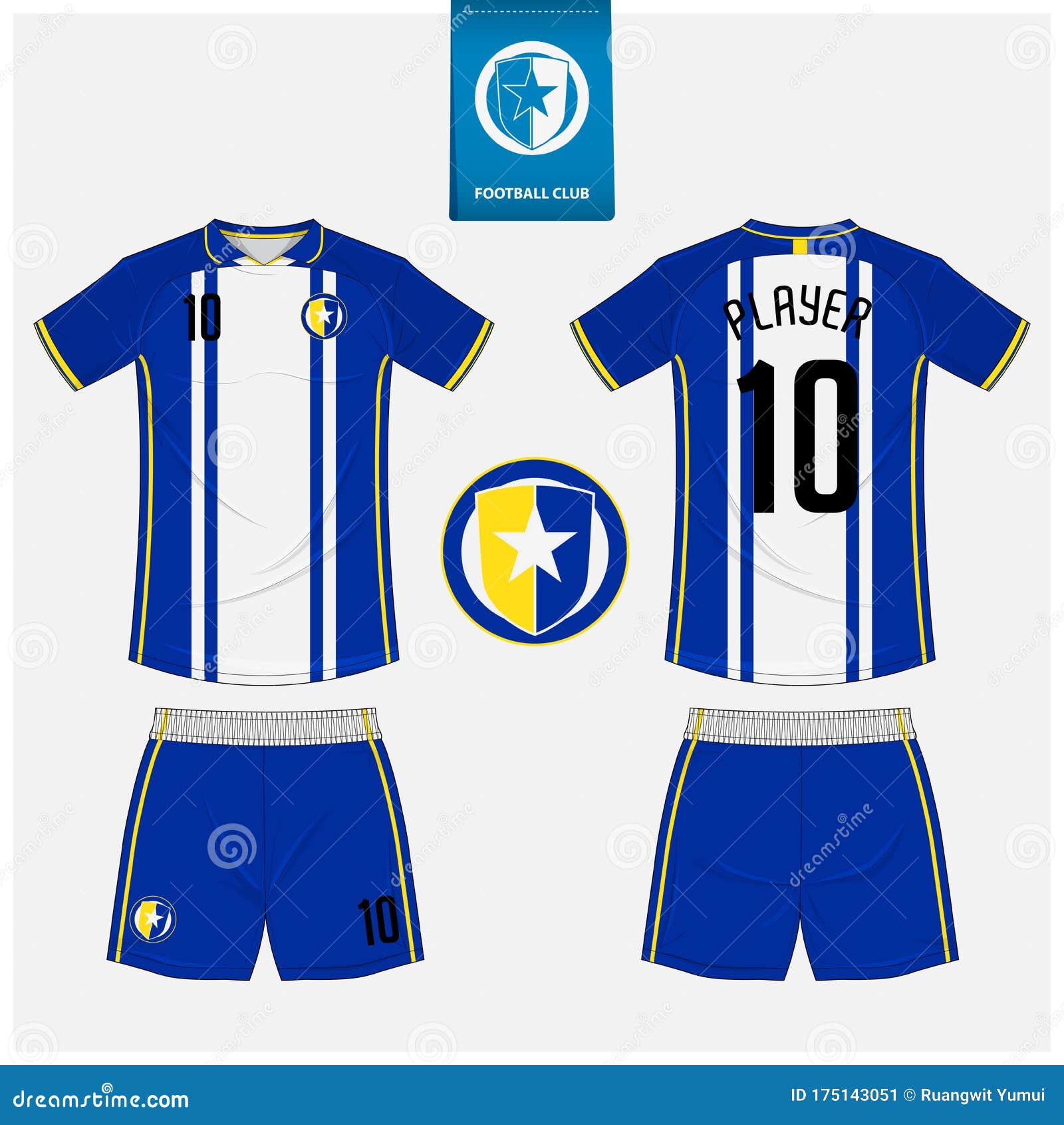 Download Soccer Jersey Or Football Kit Mockup Template Design For Sport Club Football T Shirt Sport Shorts Mock Up Soccer Uniform Stock Vector Illustration Of Clothes Front 175143051