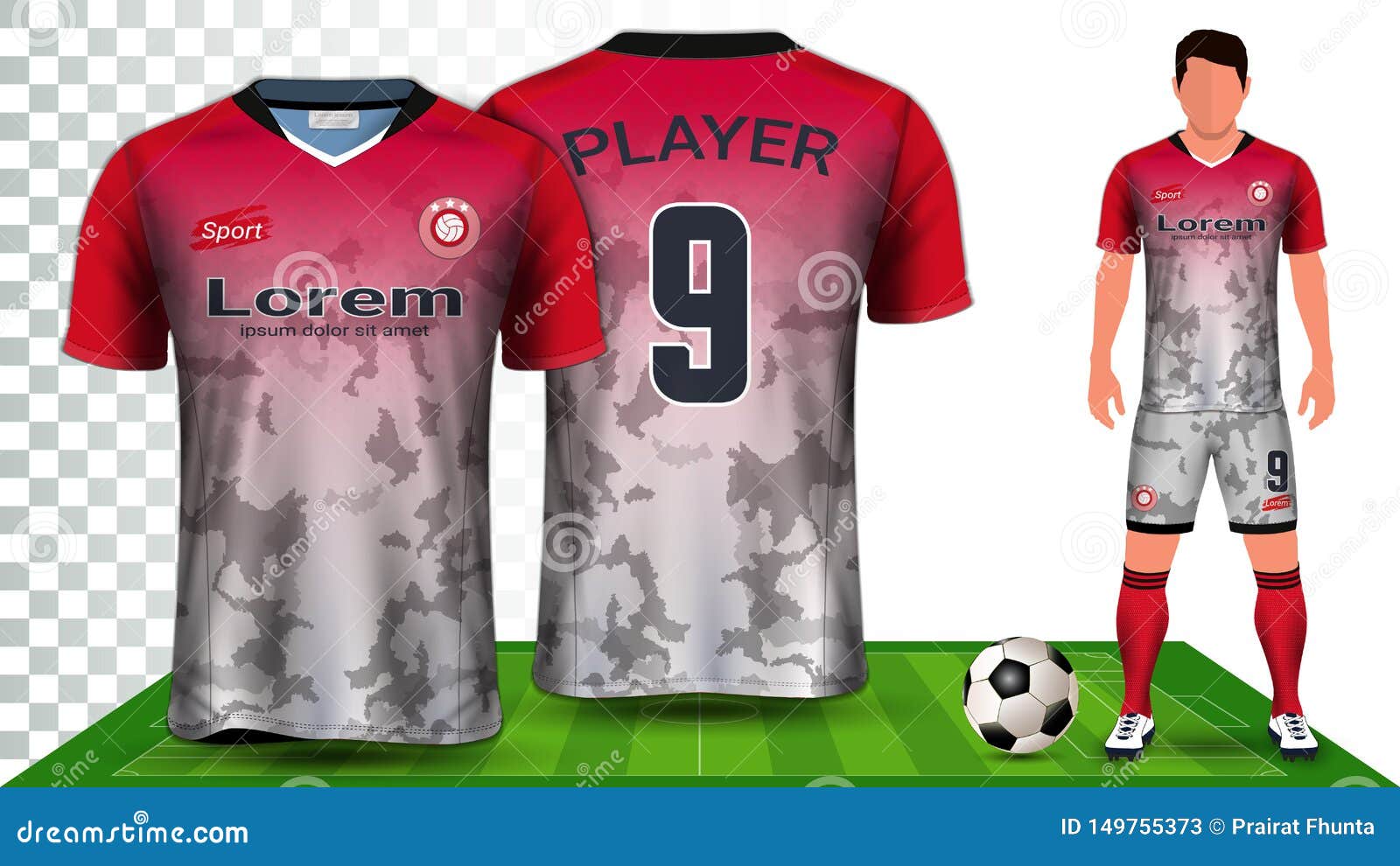 Download Soccer Jersey And Football Kit Presentation Mockup ...