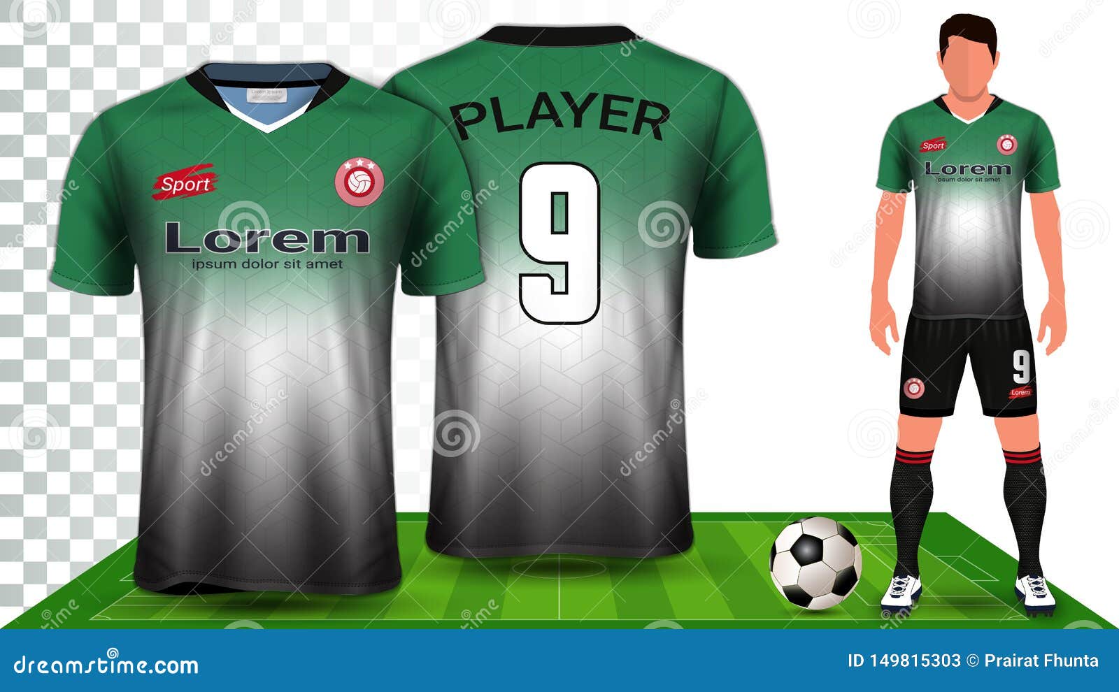 Download Soccer Jersey And Football Kit Presentation Mockup ...