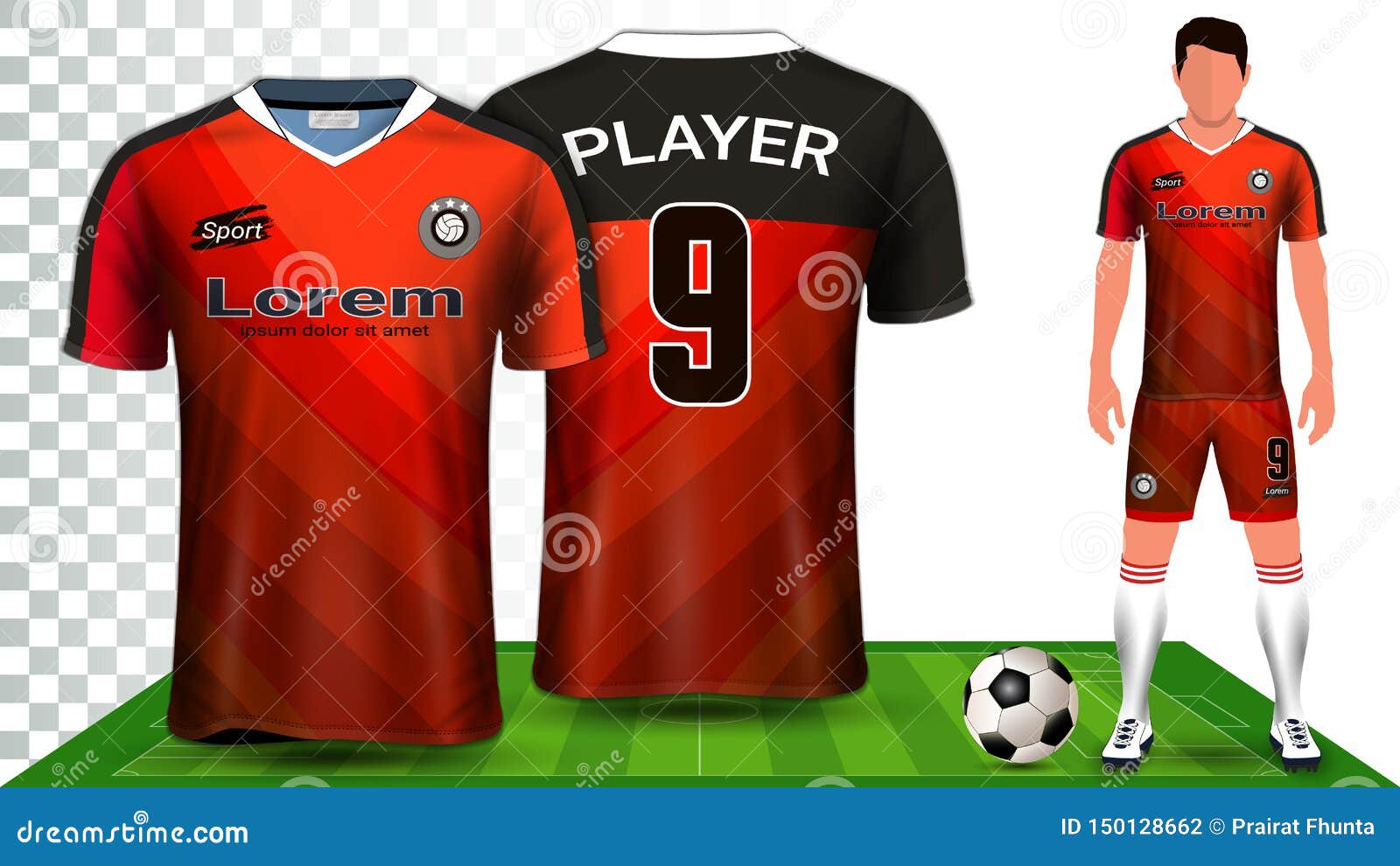 Download Soccer Jersey And Football Kit Presentation Mockup ...