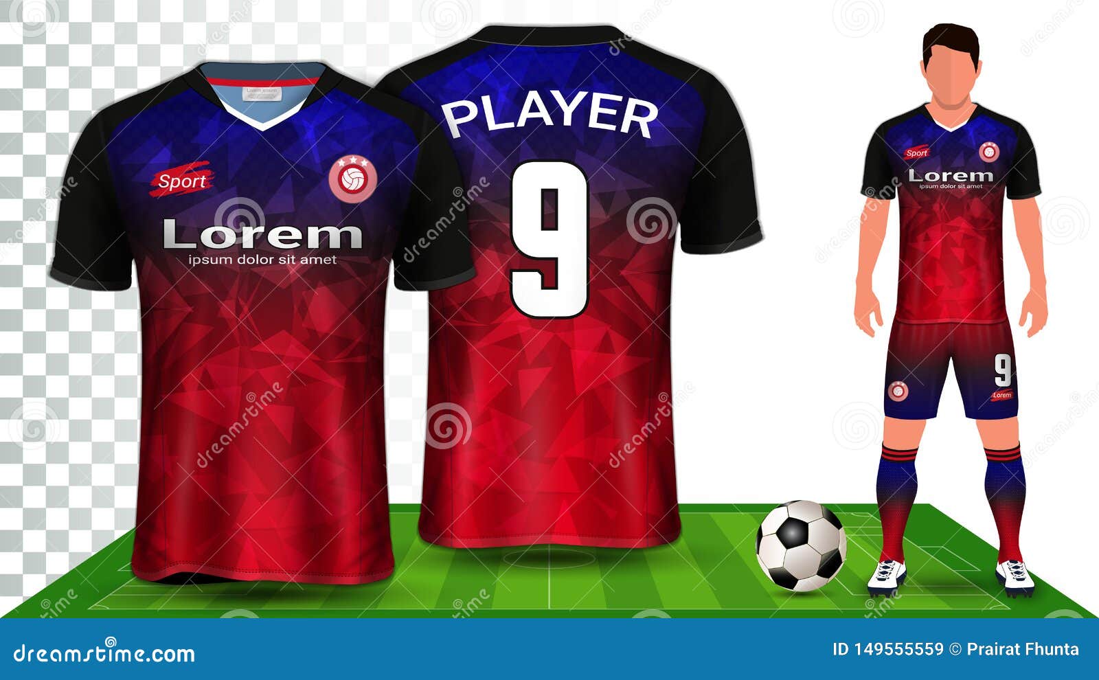 Download Soccer Jersey And Football Kit Presentation Mockup ...