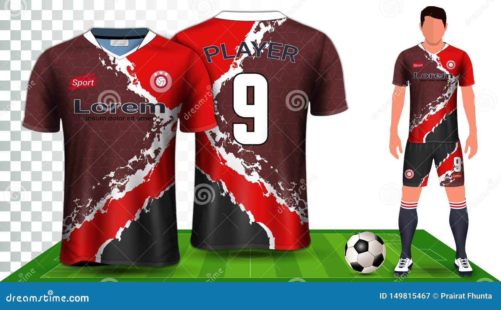 Download Soccer Jersey And Football Kit Presentation Mockup ...