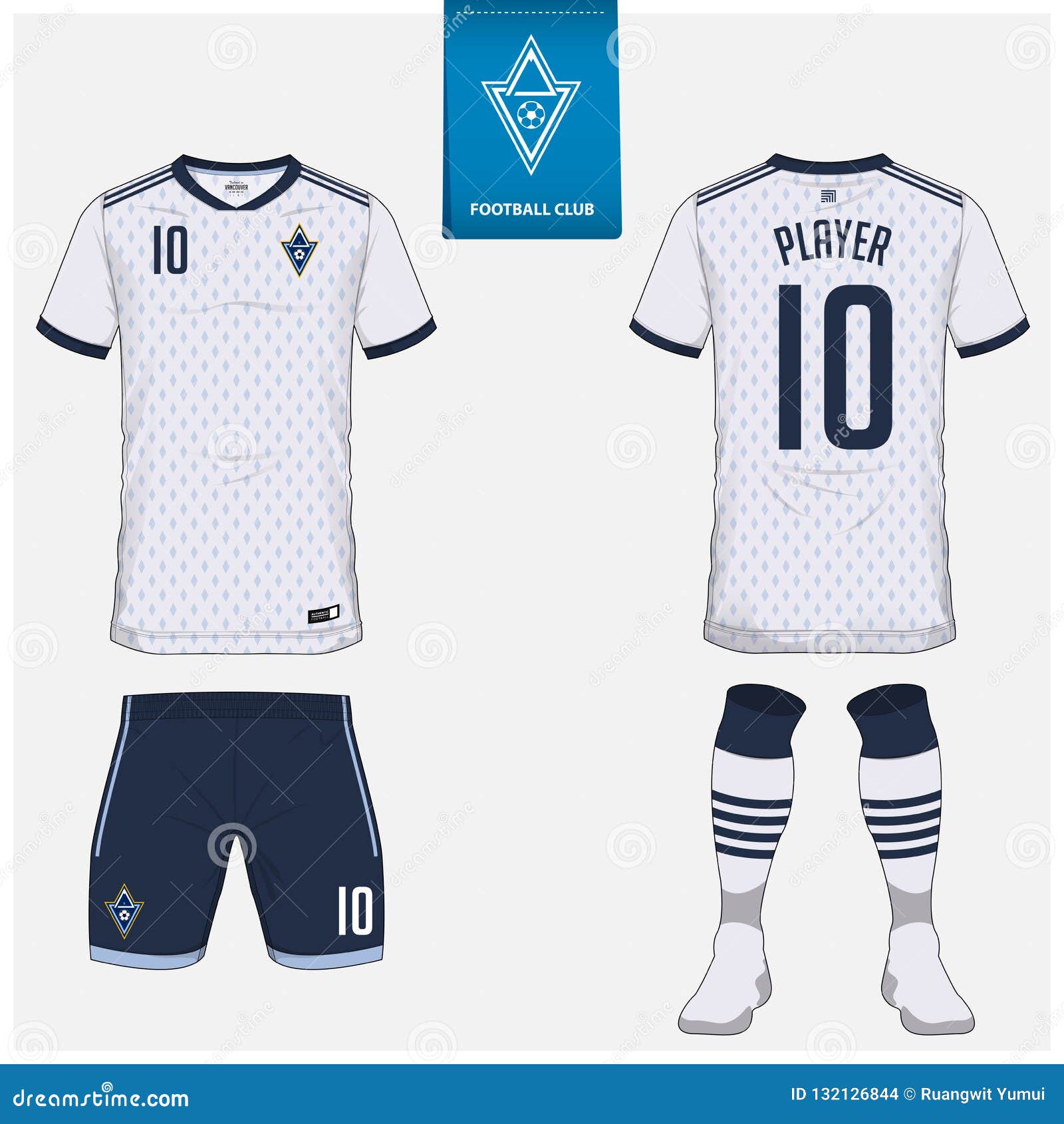 Soccer Jersey Or Football Kit, Short, Sock Template For Sport Club