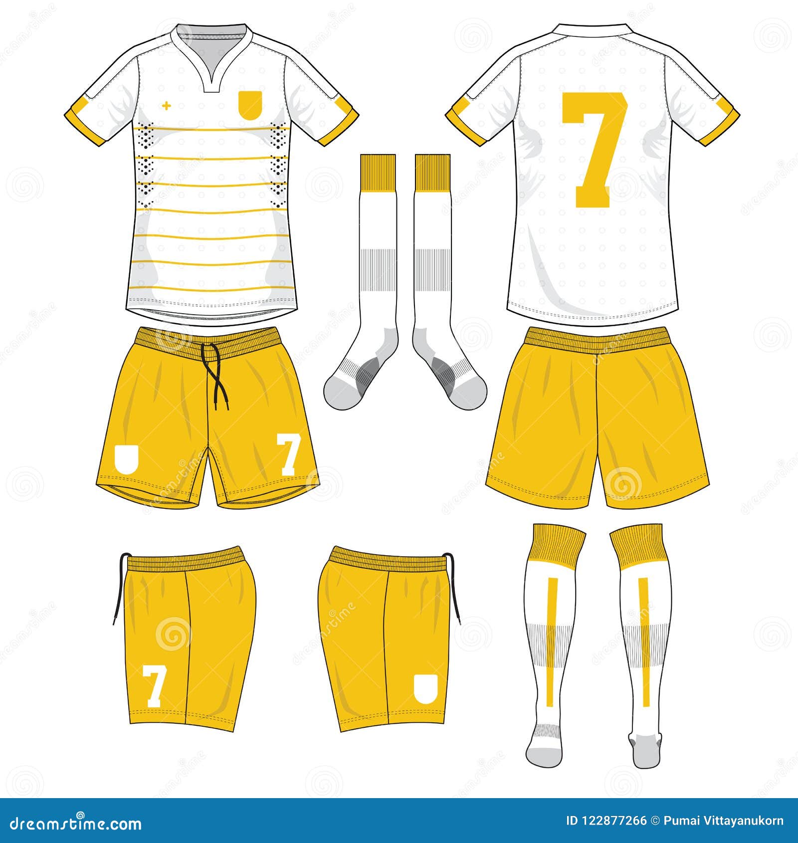 Soccer Jersey Or Football Kit, Short, Sock Template For Sport Club