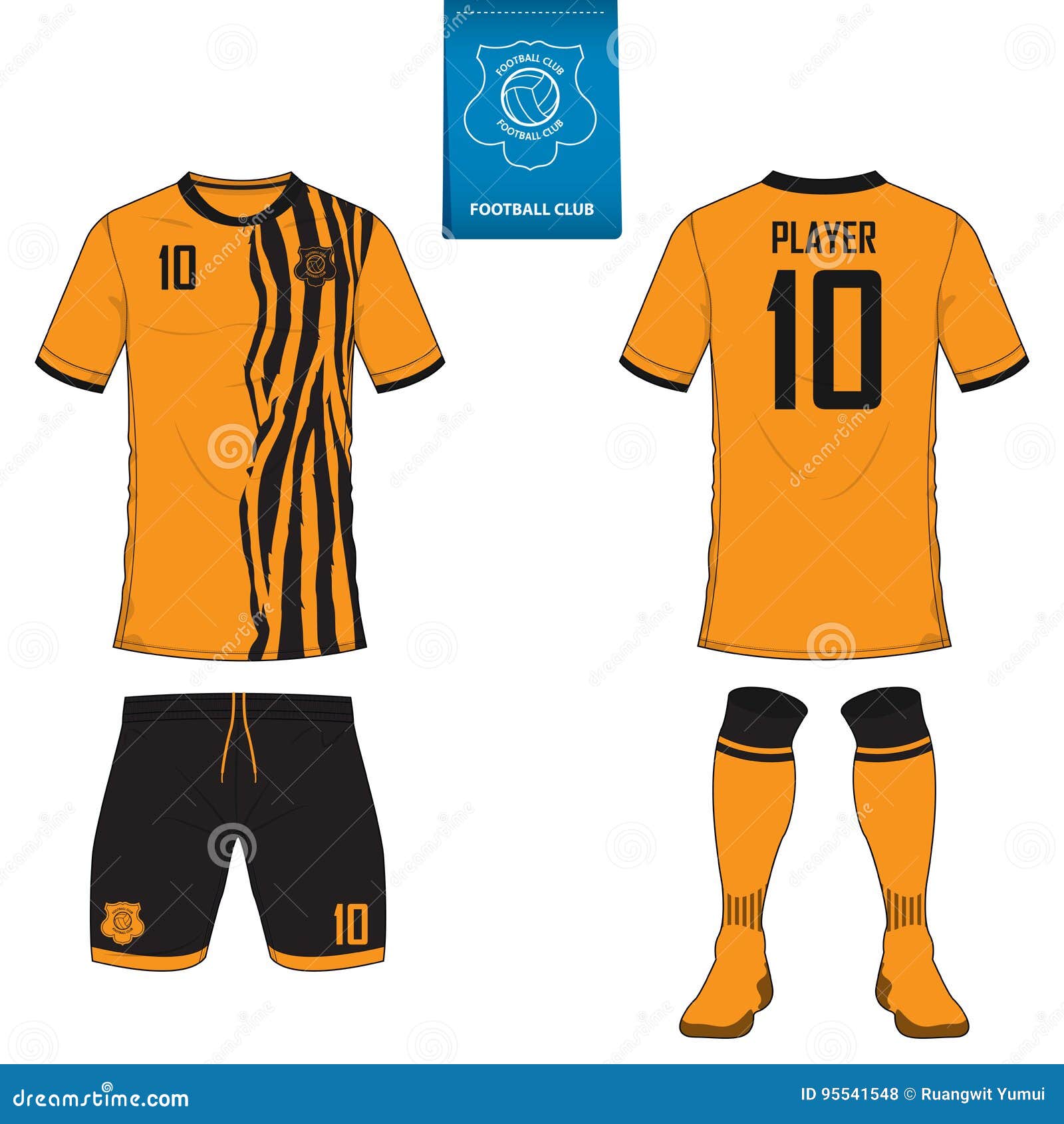 Download Full Soccer Kit Front View - Soccer Kit Or Football Jersey ...