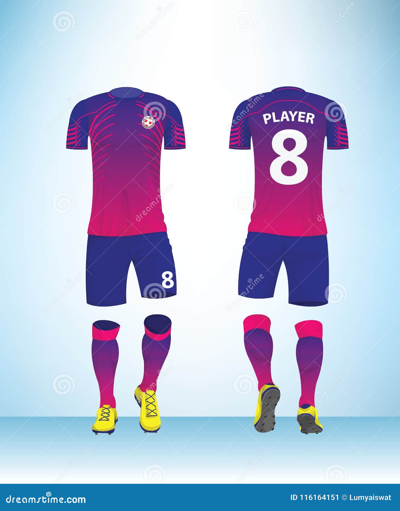 pink colour football jersey