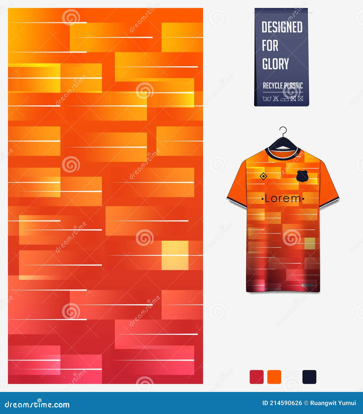 Basketball Jersey Pattern Design Template. Red Abstract Background