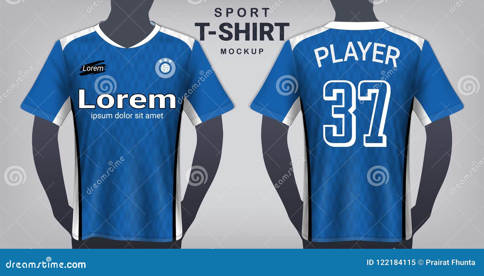 Download Soccer Jersey And Sport T-Shirt Mockup Template, Realistic ...