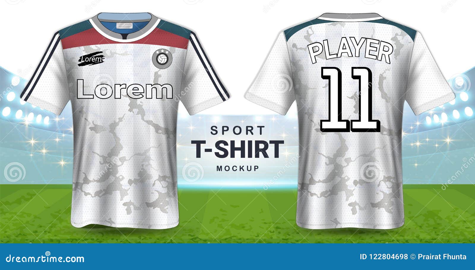 Download Soccer Jersey And Sportswear T-Shirt Mockup Template ...