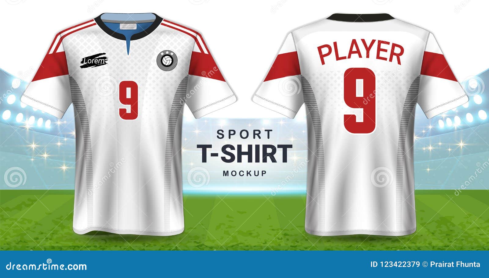 Download Soccer Jersey And Sportswear T-Shirt Mockup Template ...