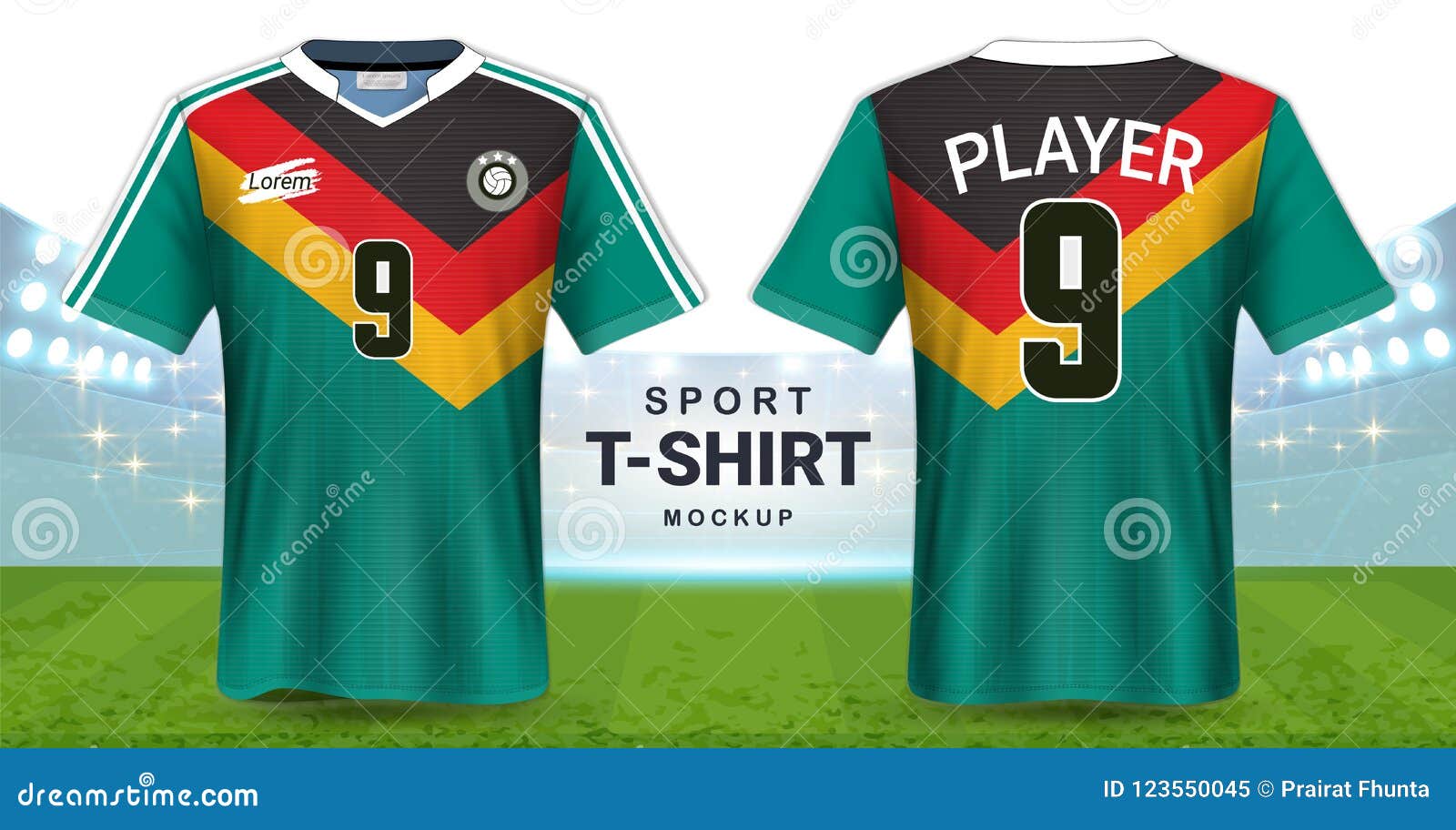 Download Soccer Jersey And Sportswear T-Shirt Mockup Template ...