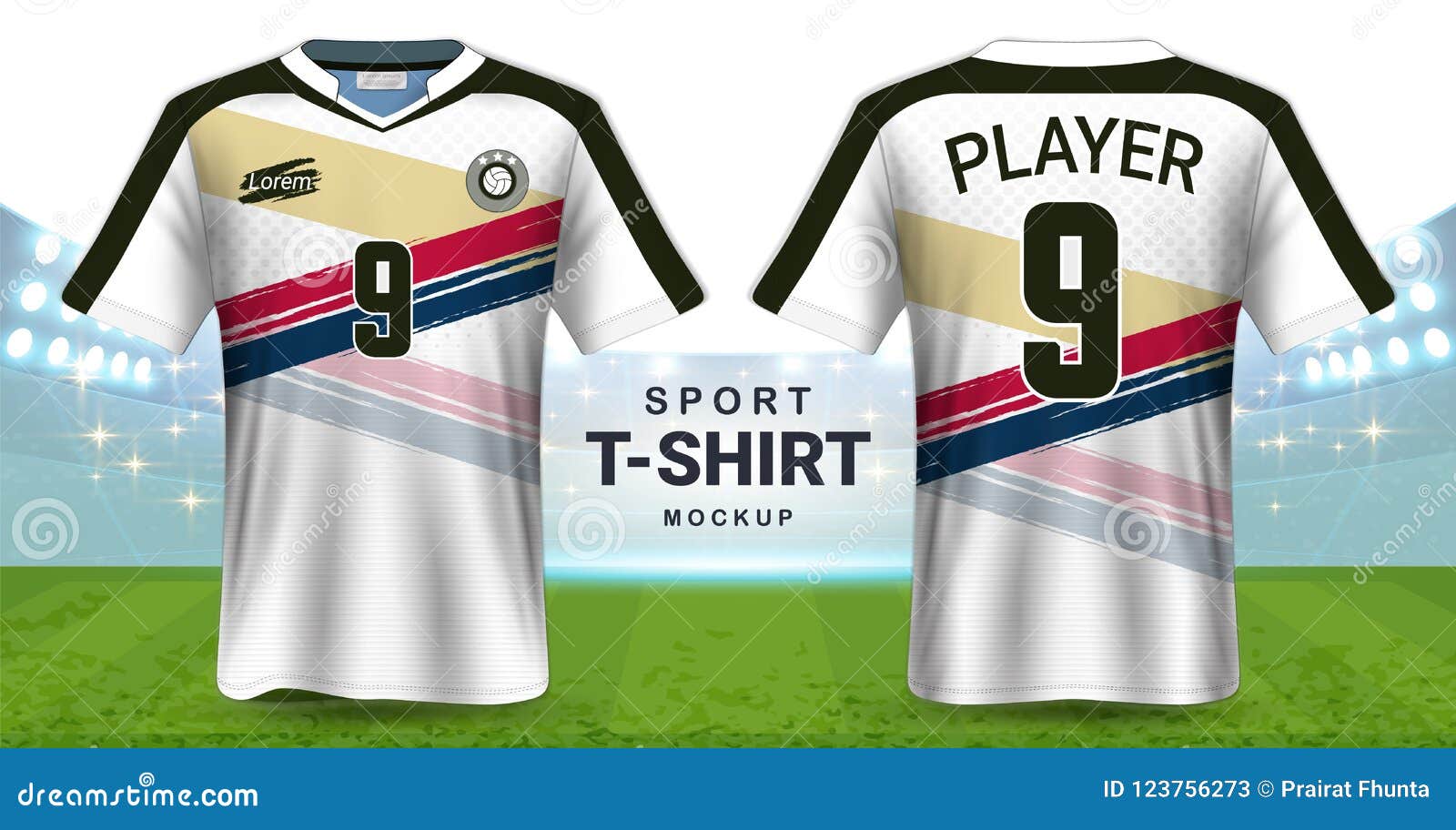 Download Soccer Jersey And Sportswear T-Shirt Mockup Template ...