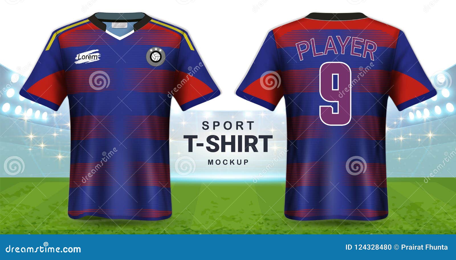 Download Soccer Jersey And Sportswear T-Shirt Mockup Template ...