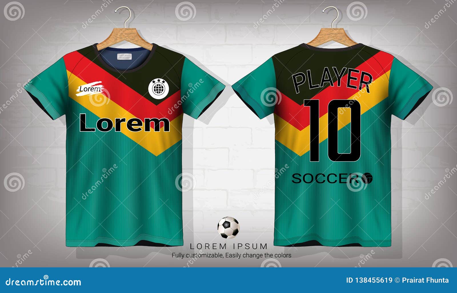 Download Soccer Jersey And T-shirt Sport Mockup Template, Graphic ...