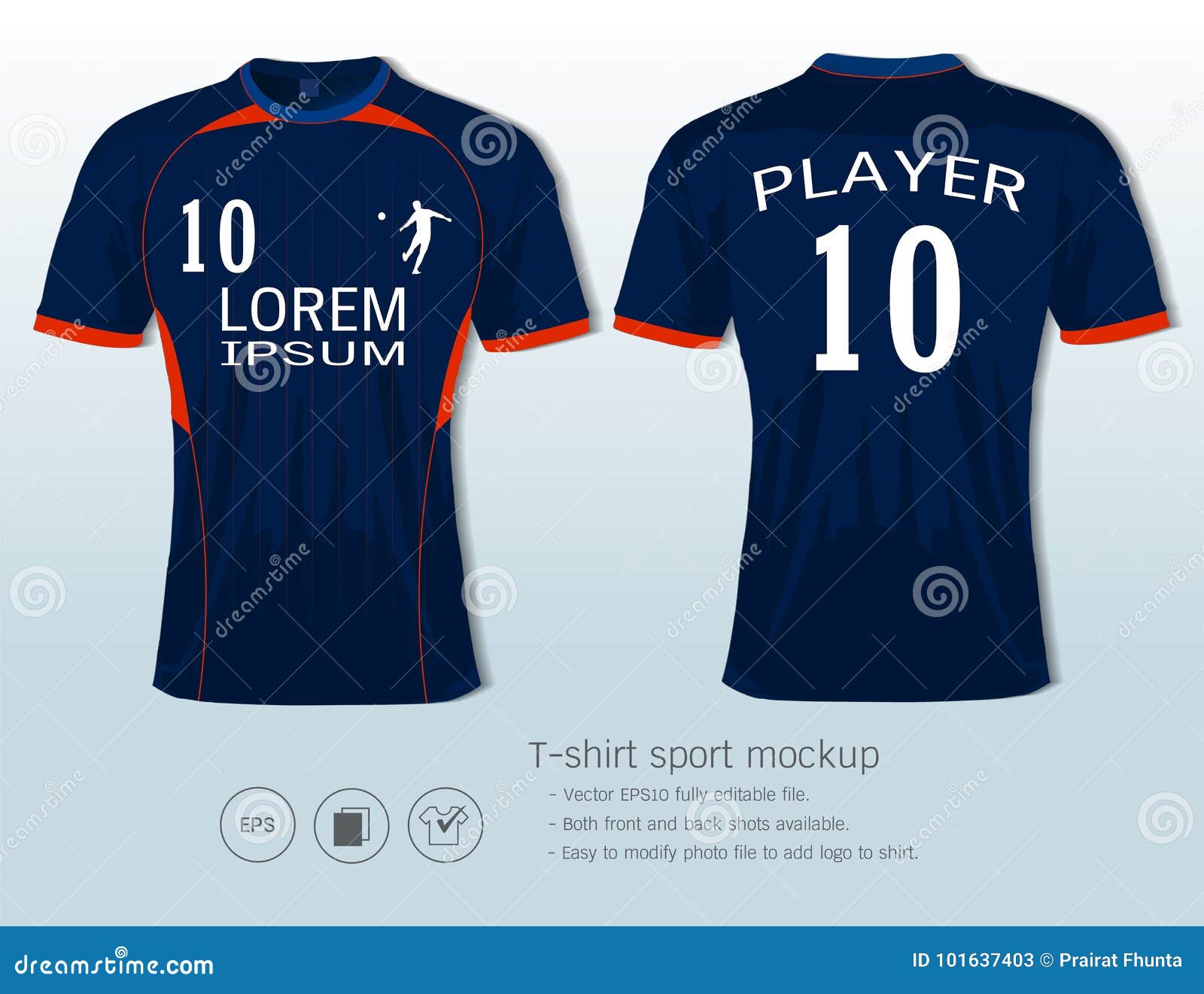 Soccer Jersey Template for Football Club or Sportswear Uniforms Stock ...