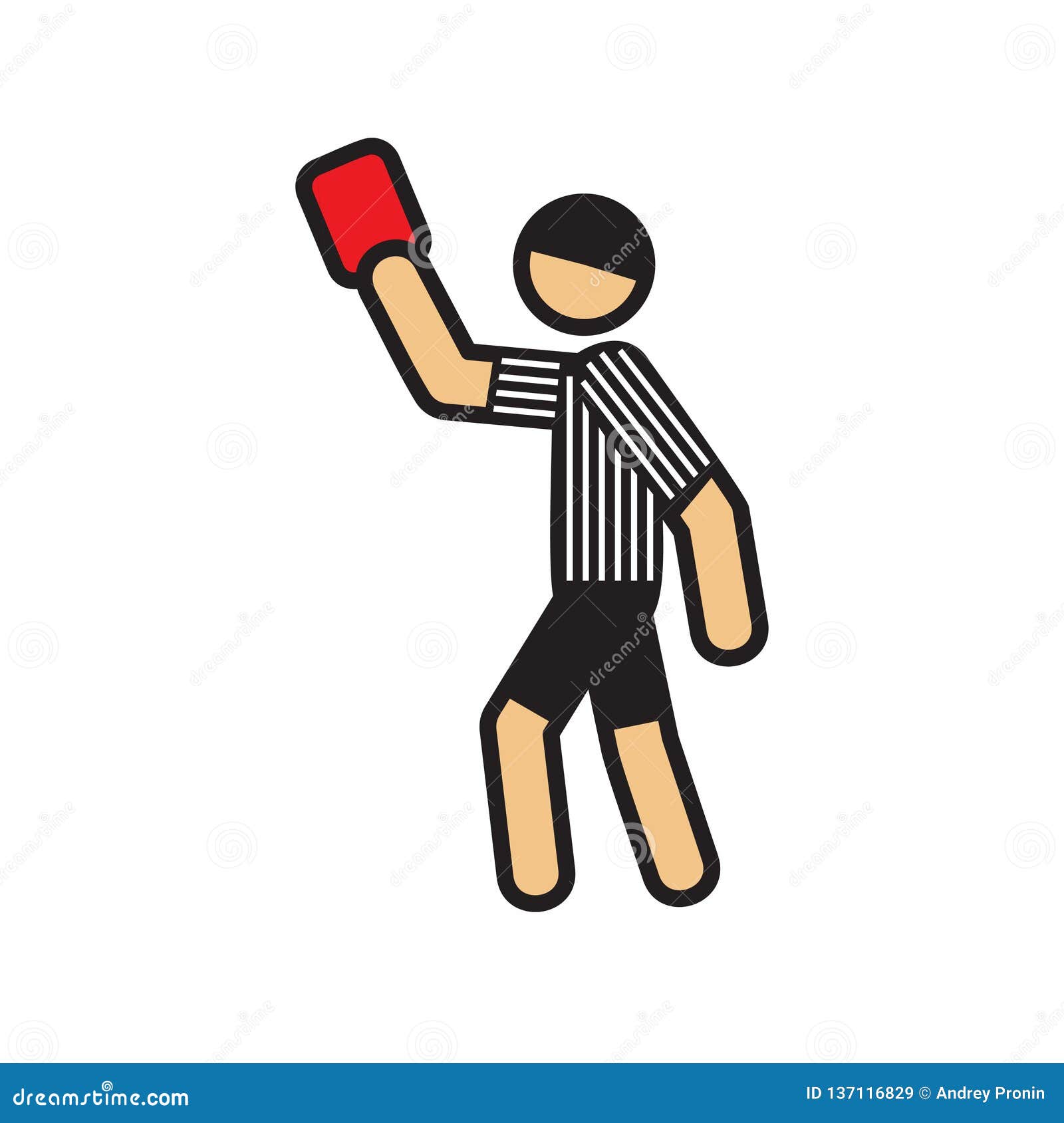 Soccer Judge on White Background for Graphic and Web Design, Modern ...
