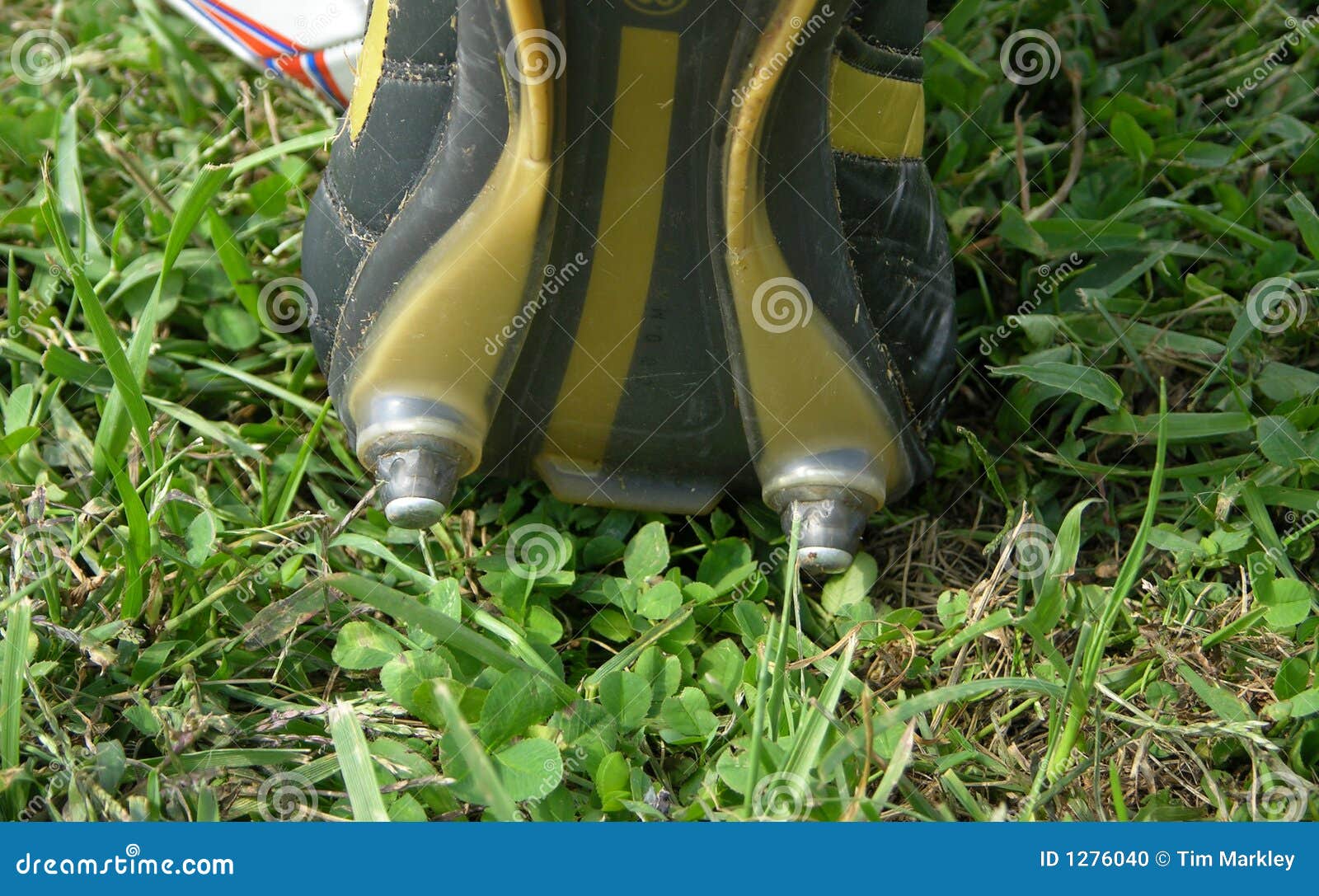 Soccer kick stock photo. Image of score, cleat, football 1276040