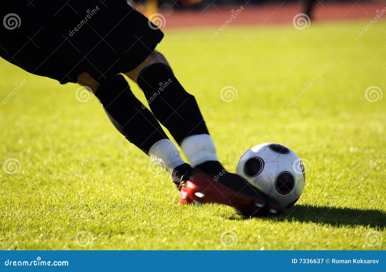 Soccer kick stock image. Image of dribble, penalty, football 7336637