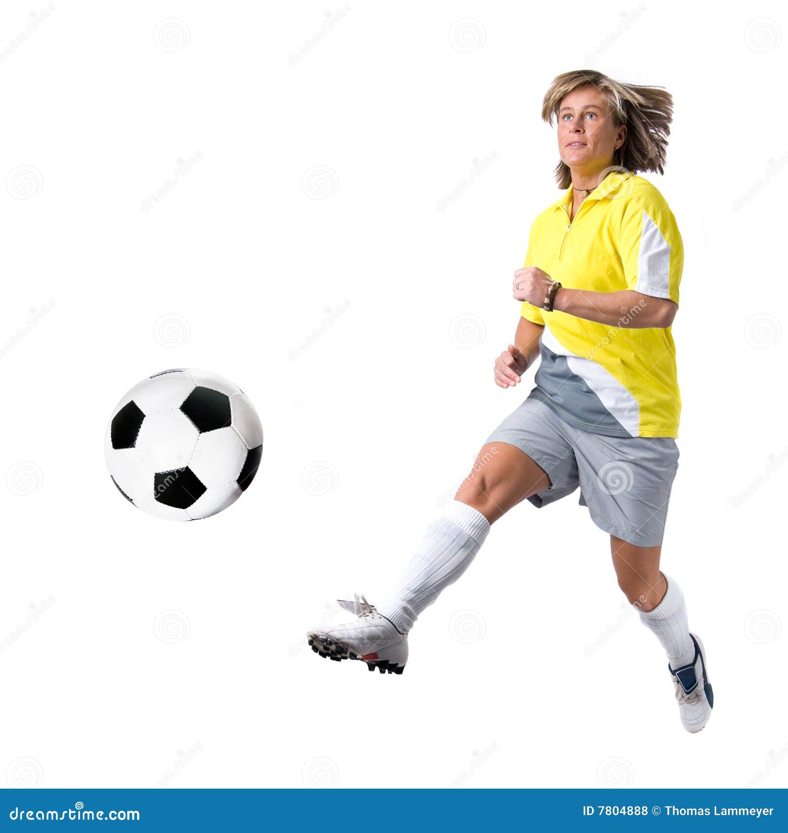 Soccer lady stock photo. Image of athletic, soccer, playing 7804888