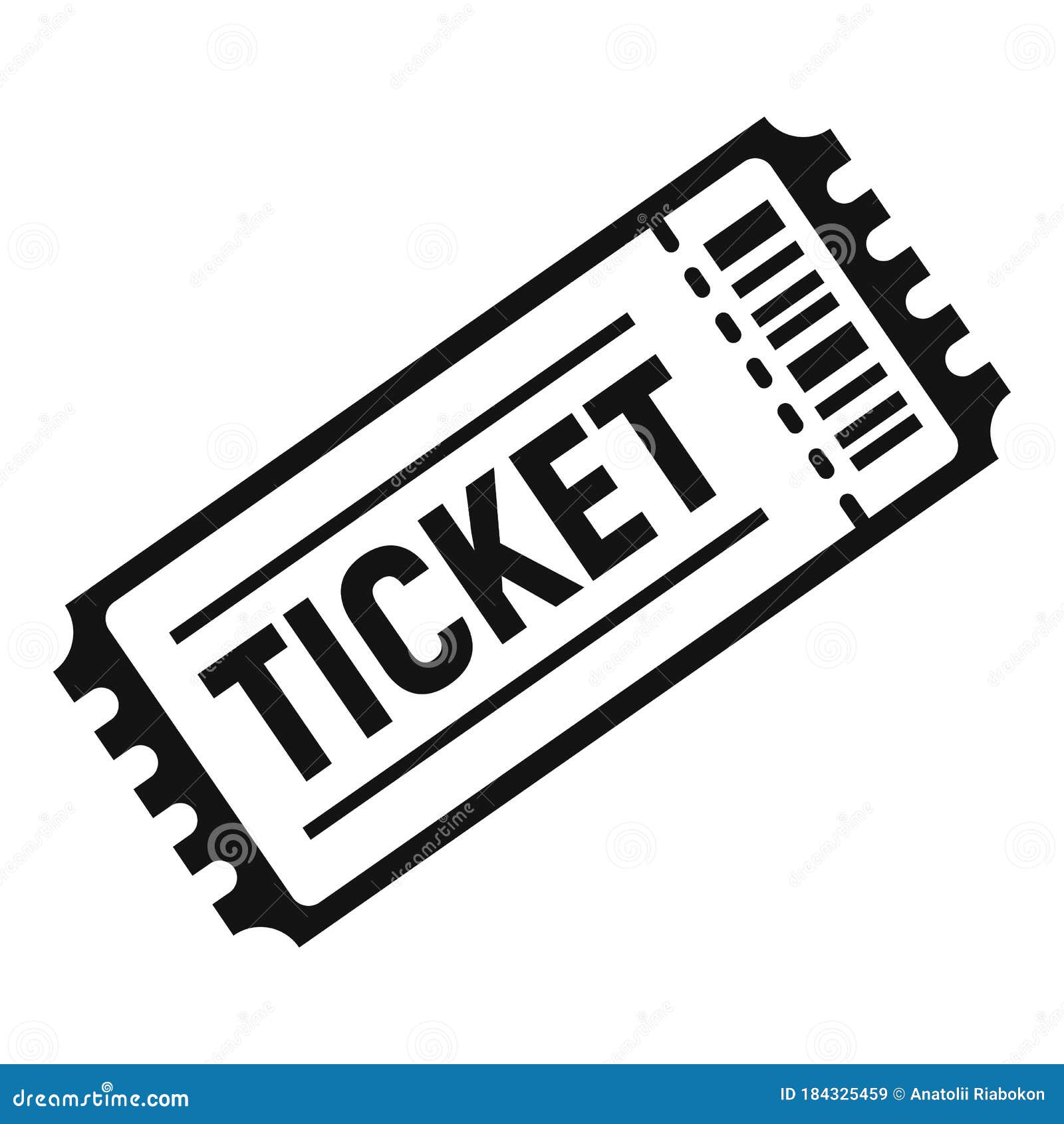 soccer match ticket icon simple style stock vector illustration of sign show 184325459