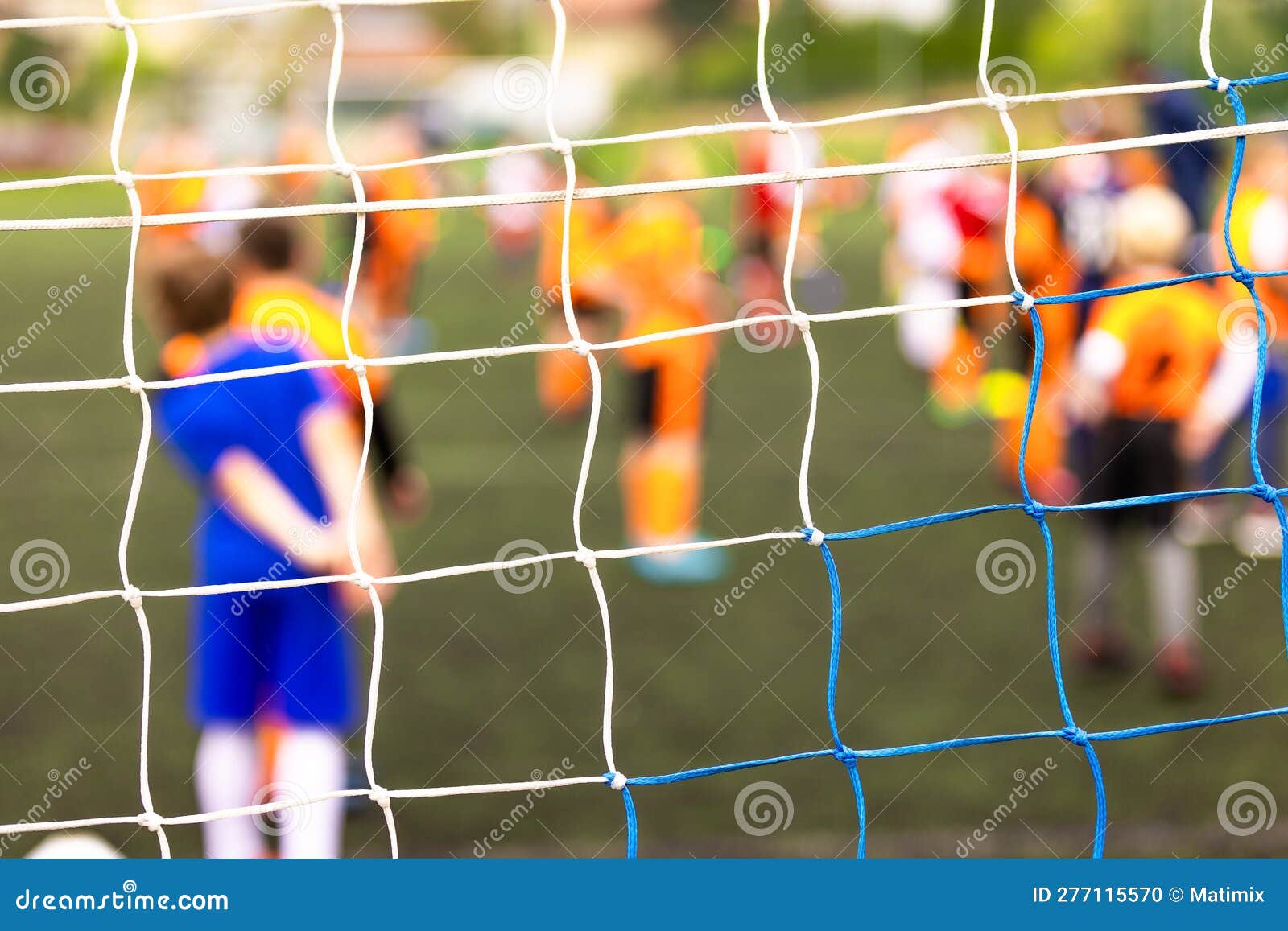 Soccer Net Sport Close-up. Closeup of Football Netting Knots Stock ...