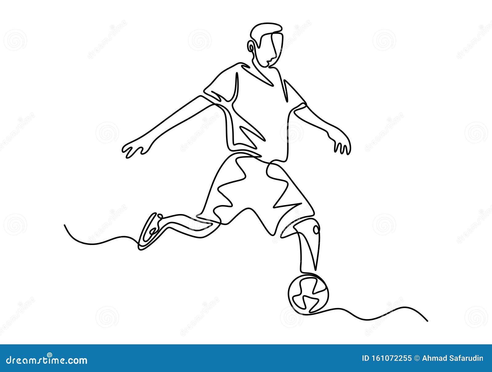 Pencil Drawing Football Match Players Ball Stock Illustration 99935996 |  Shutterstock