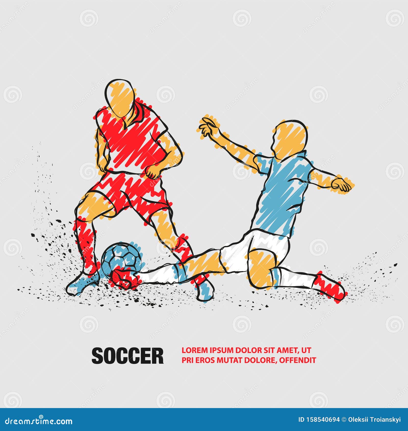Tackle Soccer Stock Illustrations – 1,214 Tackle Soccer Stock