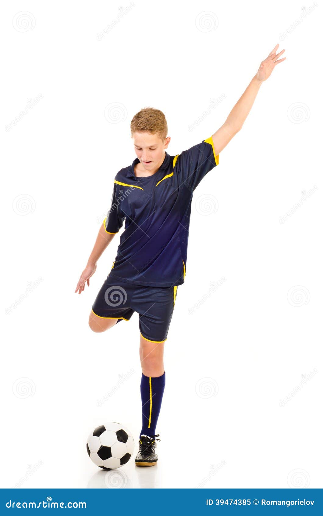 Soccer player stock image. Image of footballer, full - 39474385
