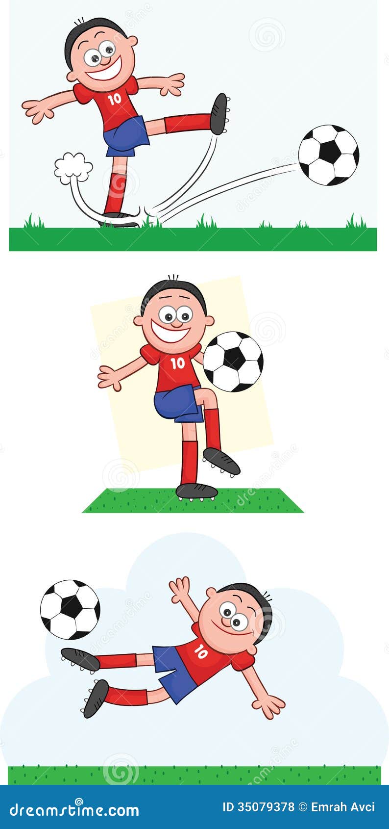 Soccer Player Set 3 stock vector. Illustration of dribbling - 35079378 Soccer Player Set 3 stock vector. Illustration of dribbling - 35079378